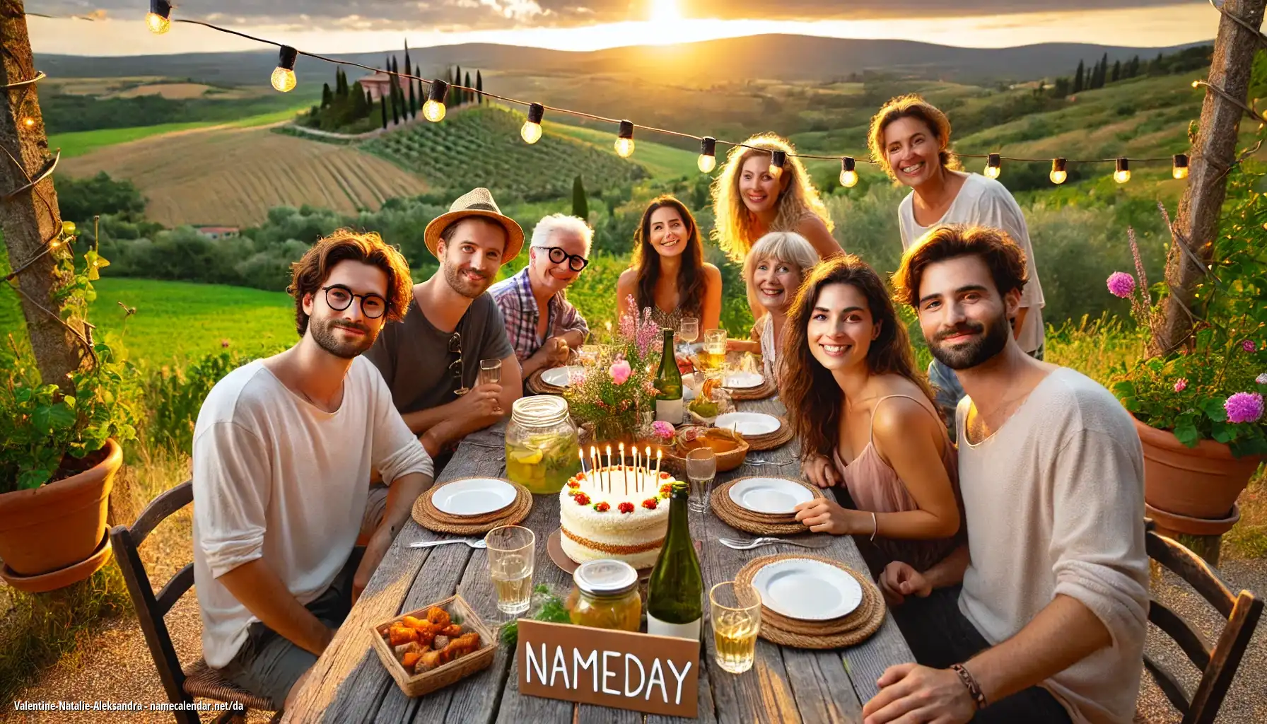 Fejring af navnedag og navn - Valentine-Natalie-Aleksandra