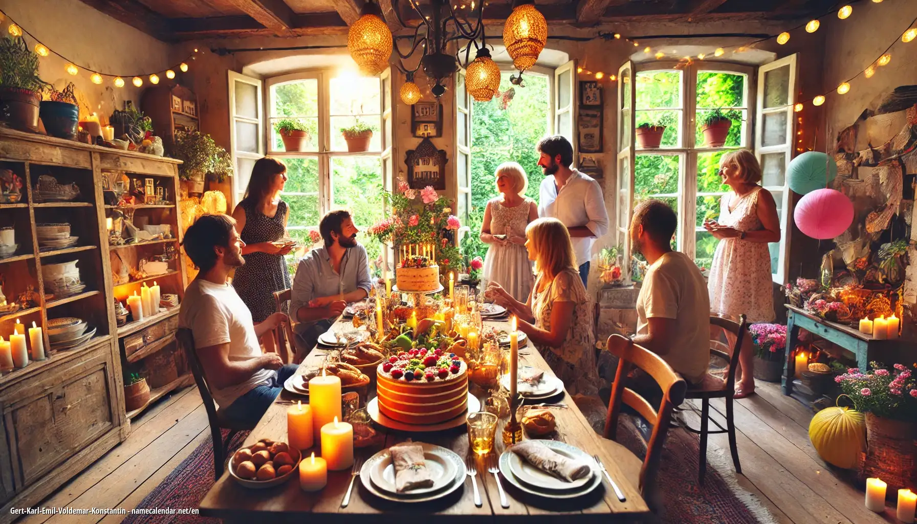 Celebration of name day and name - Gert-Karl-Emil-Voldemar-Konstantin