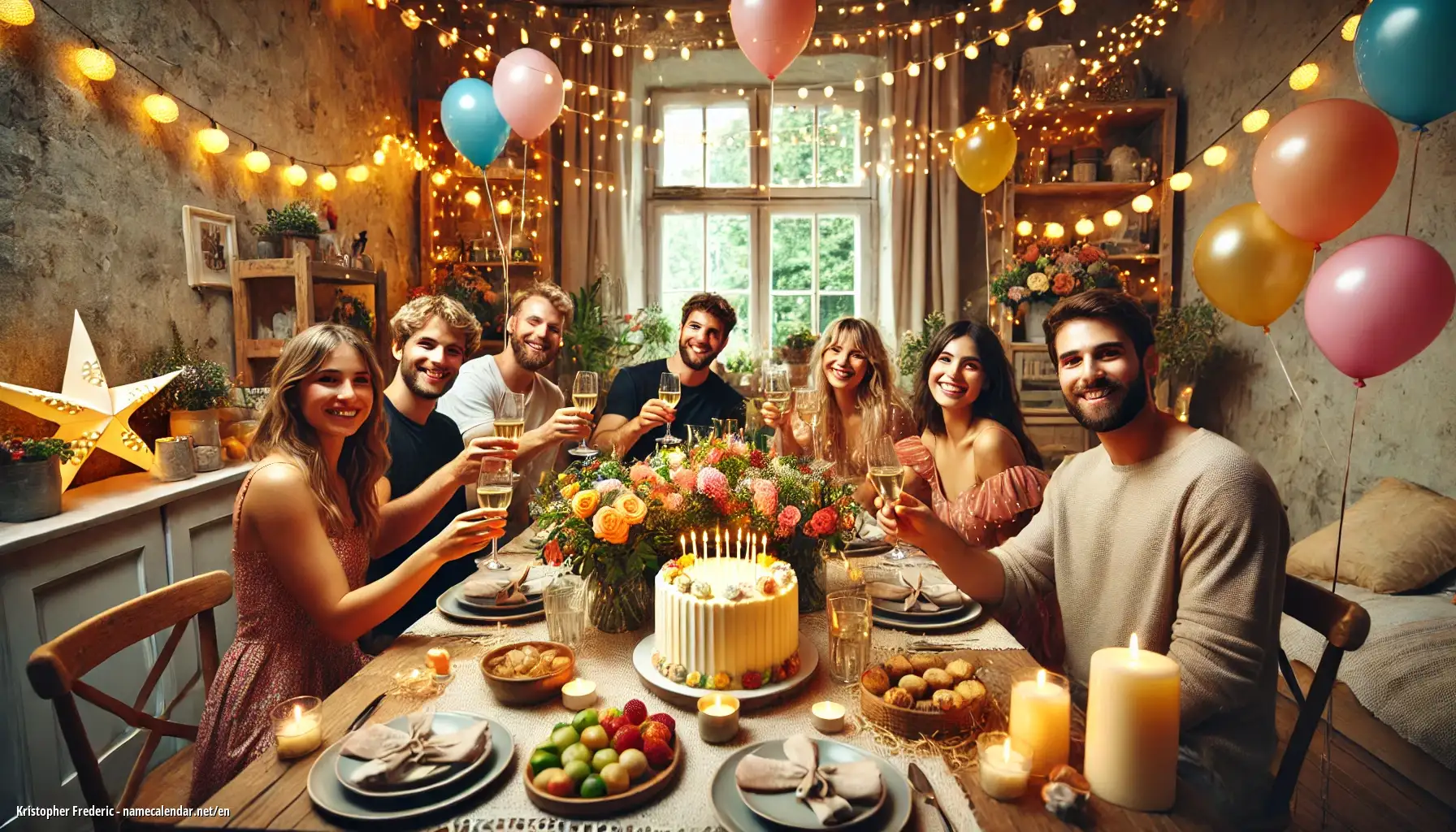 Celebration of name day and name - Kristopher Frederic