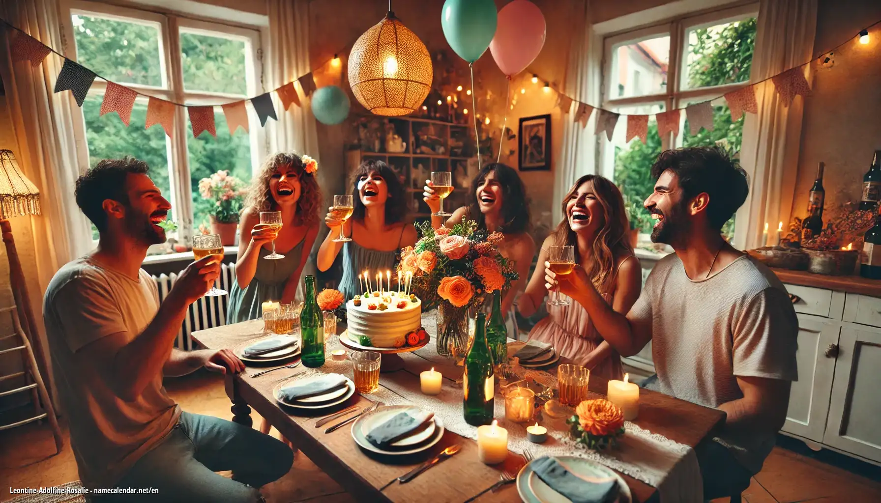 Celebration of name day and name - Leontine-Adolfine-Rosalie