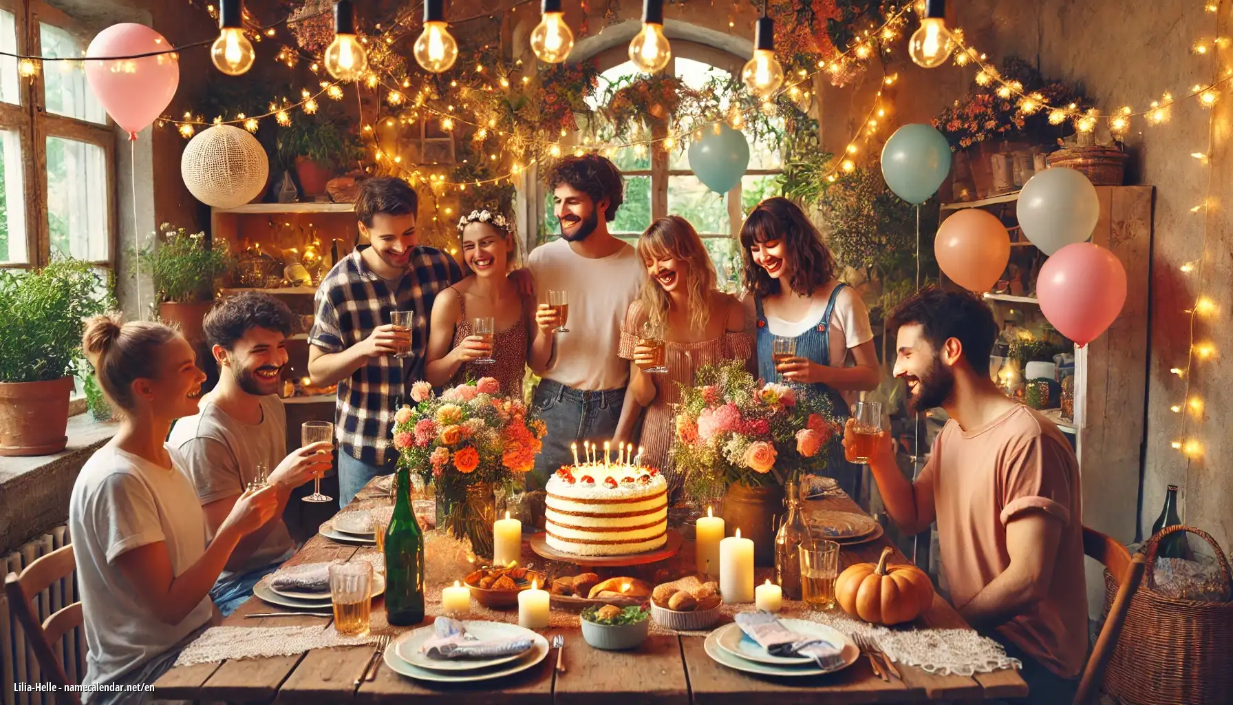 Celebration of name day and name - Lilia-Helle