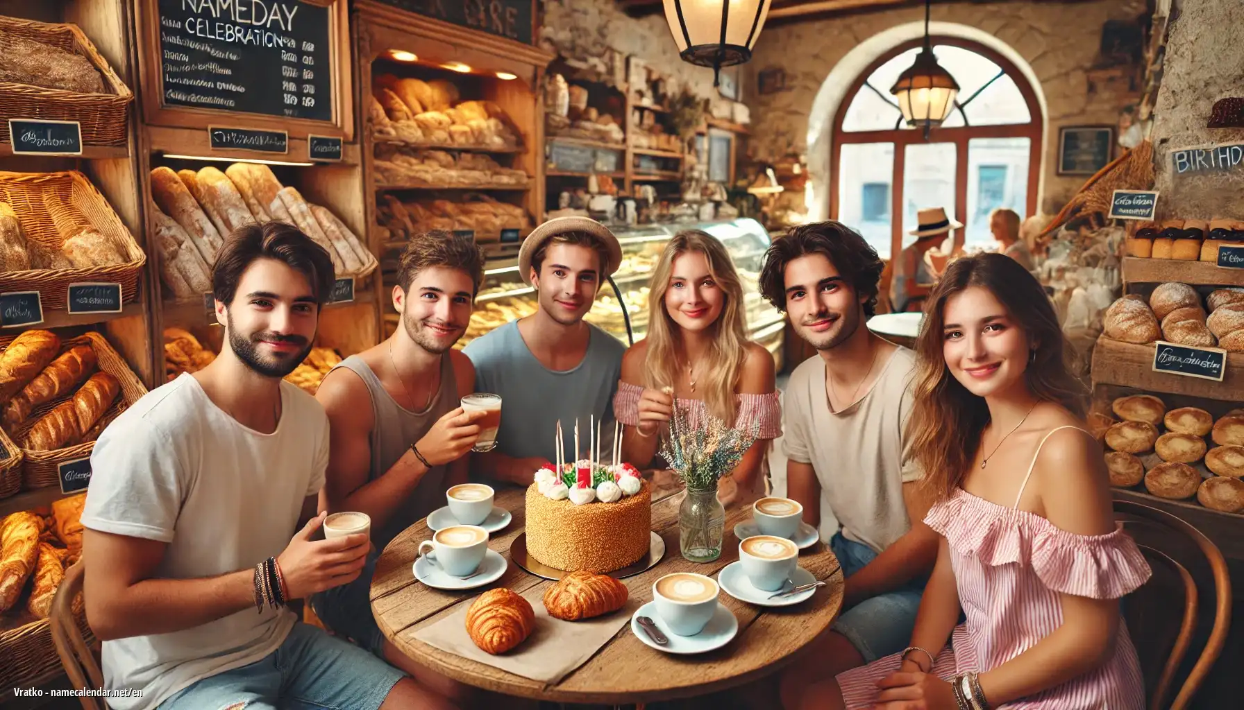 Celebration of name day and name - Vratko