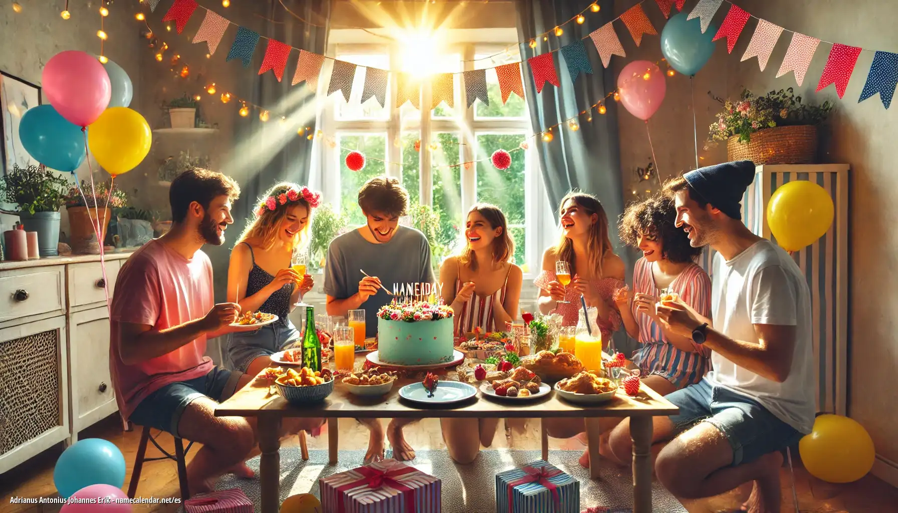 Celebración del onomástico y del nombre - Adrianus Antonius Johannes Erik