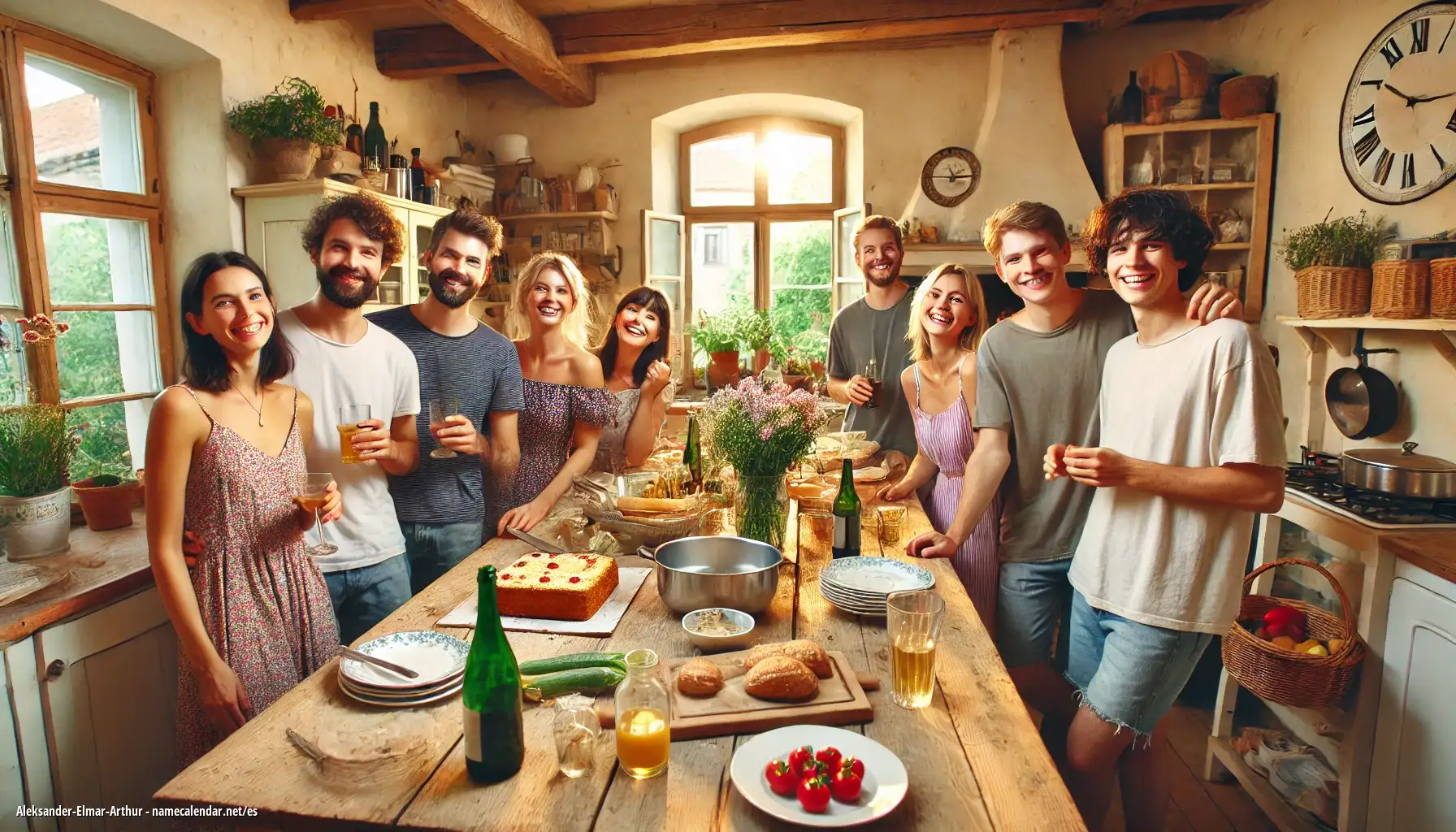 Celebración del onomástico y del nombre - Aleksander-Elmar-Arthur