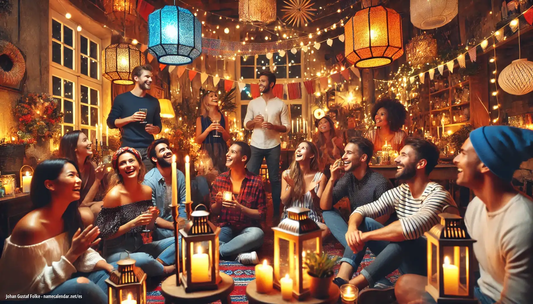 Celebración del onomástico y del nombre - Johan Gustaf Folke