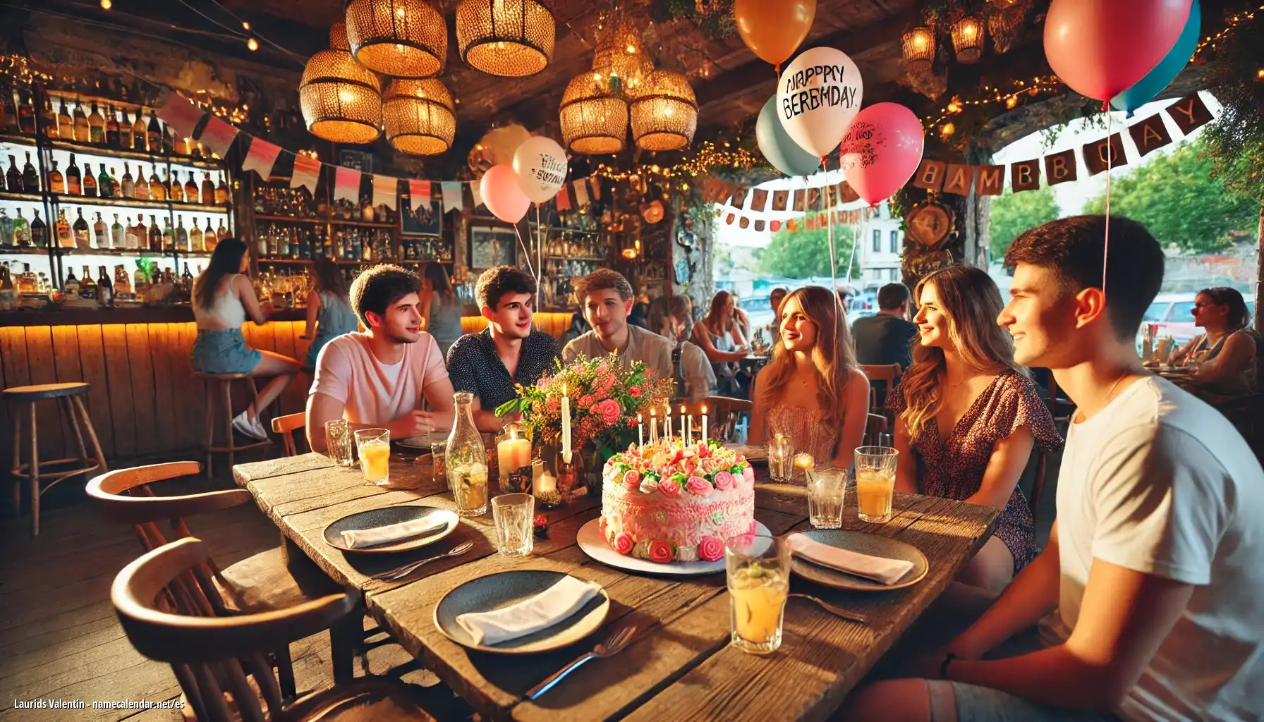 Celebración del onomástico y del nombre - Laurids Valentin