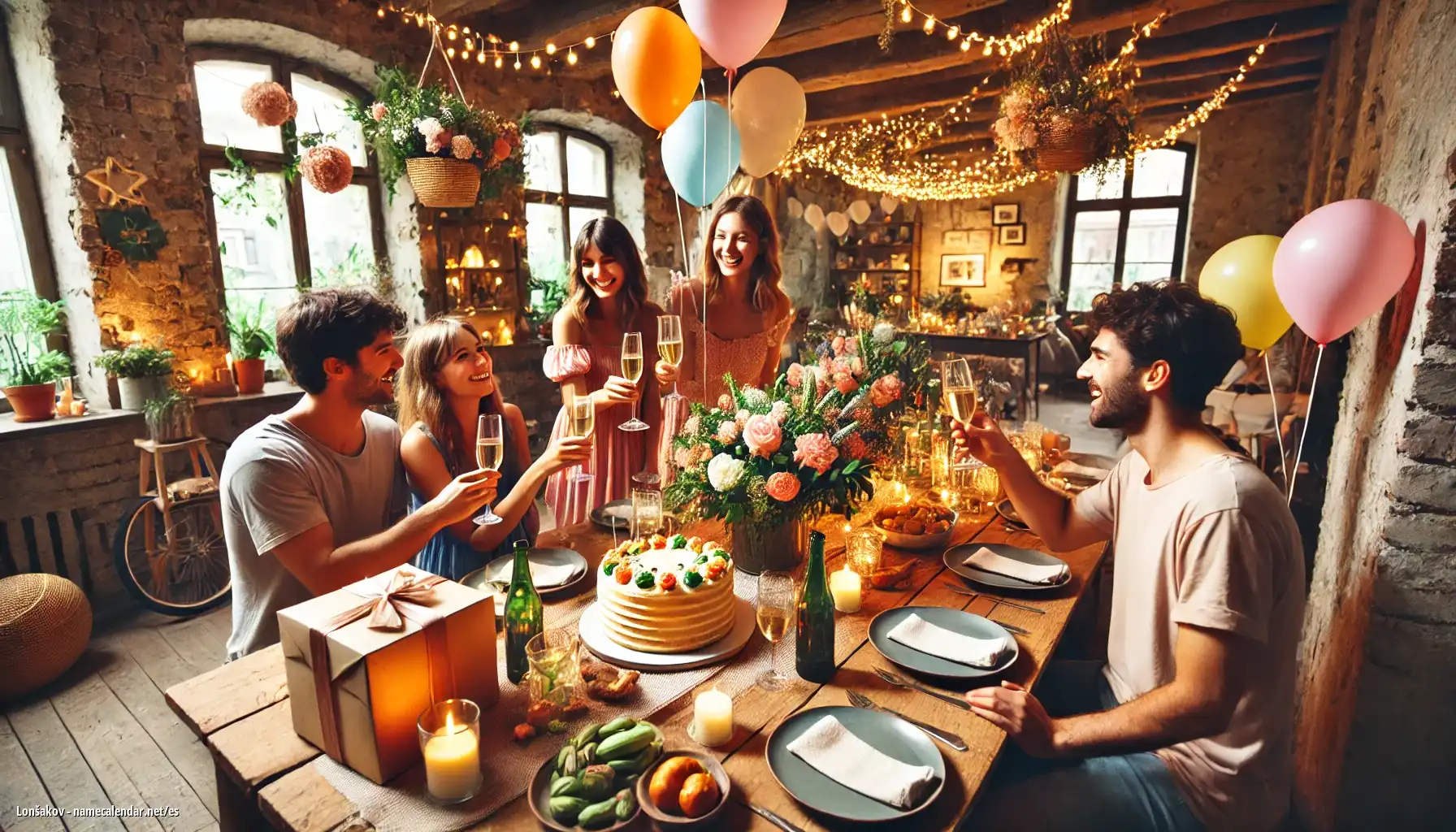 Celebración del onomástico y del nombre - Lonšakov