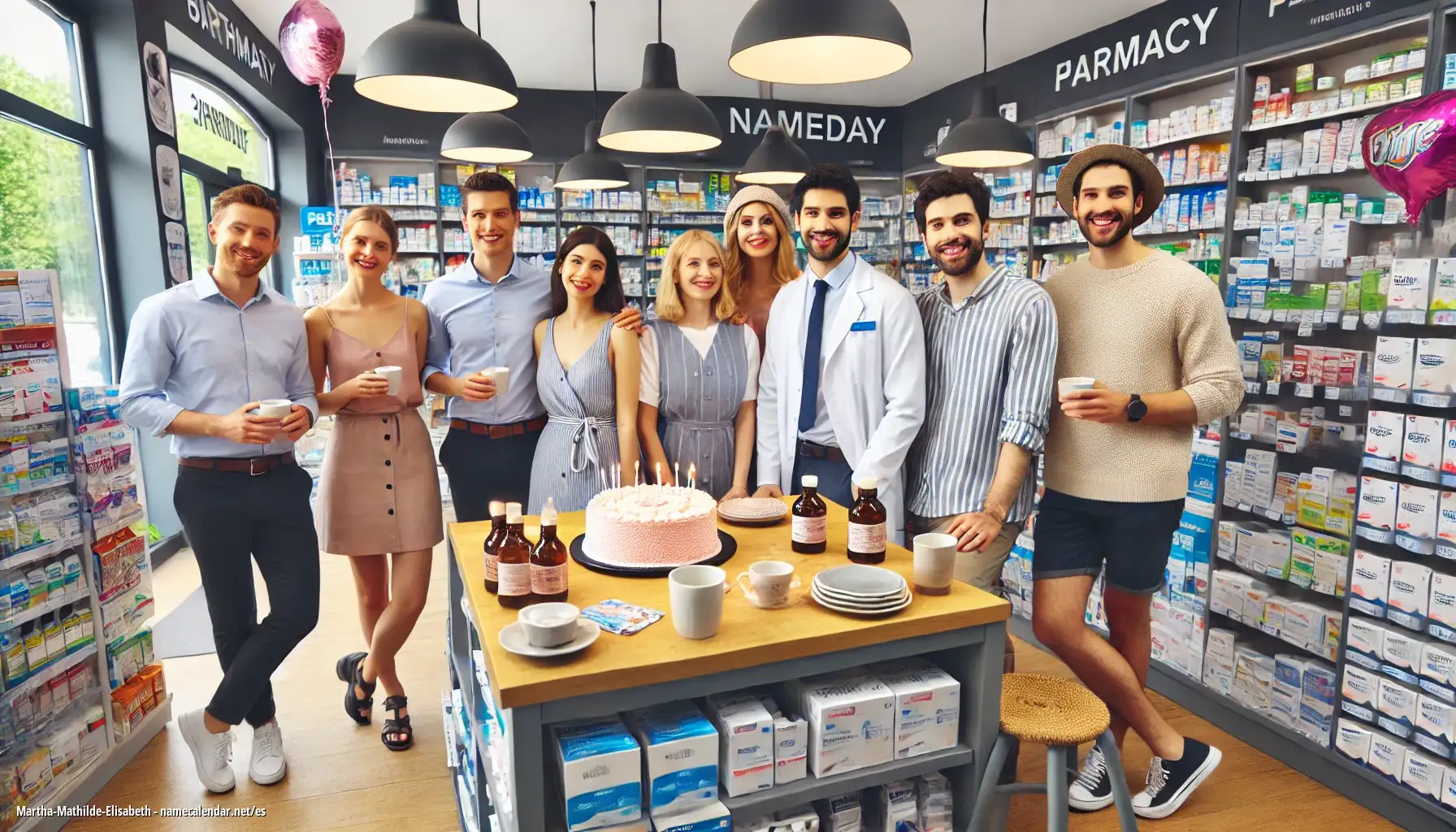 Celebración del onomástico y del nombre - Martha-Mathilde-Elisabeth