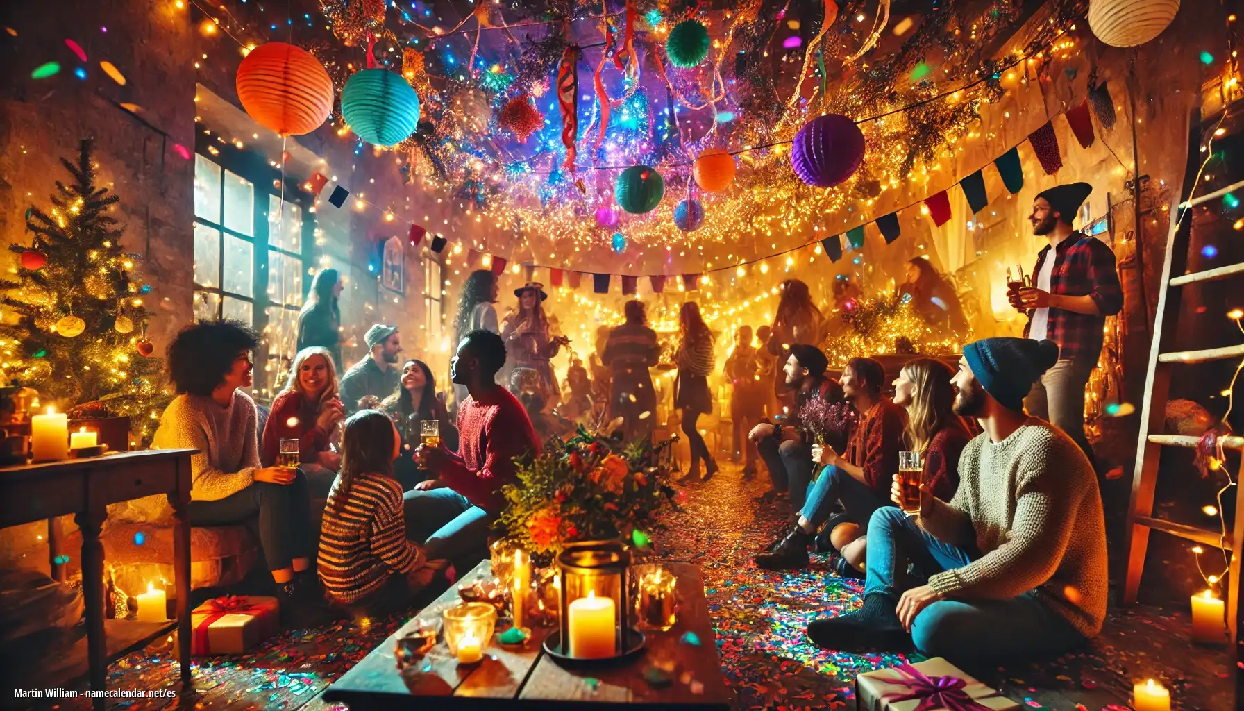 Celebración del onomástico y del nombre - Martin William