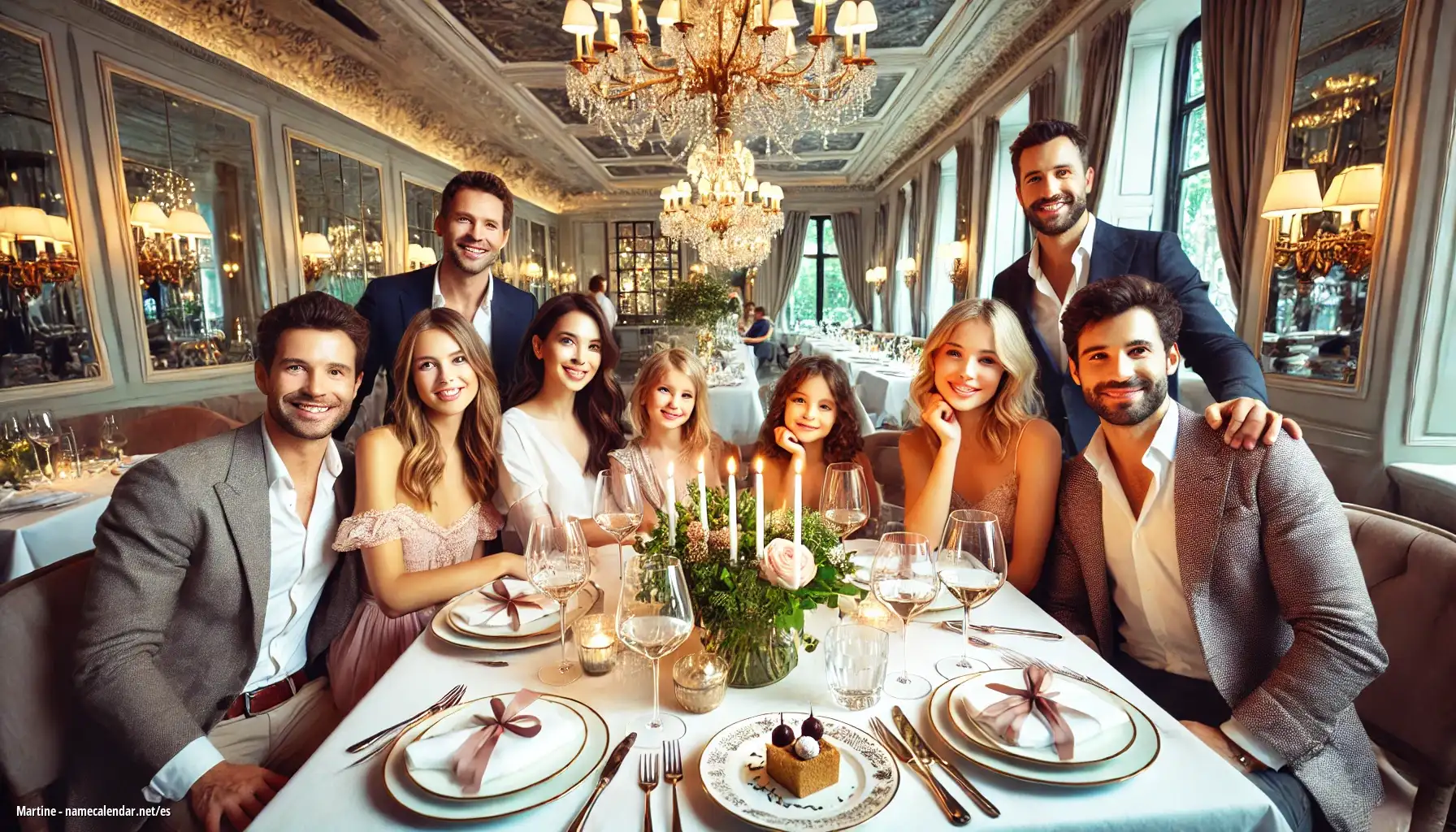 Celebración del onomástico y del nombre - Martine