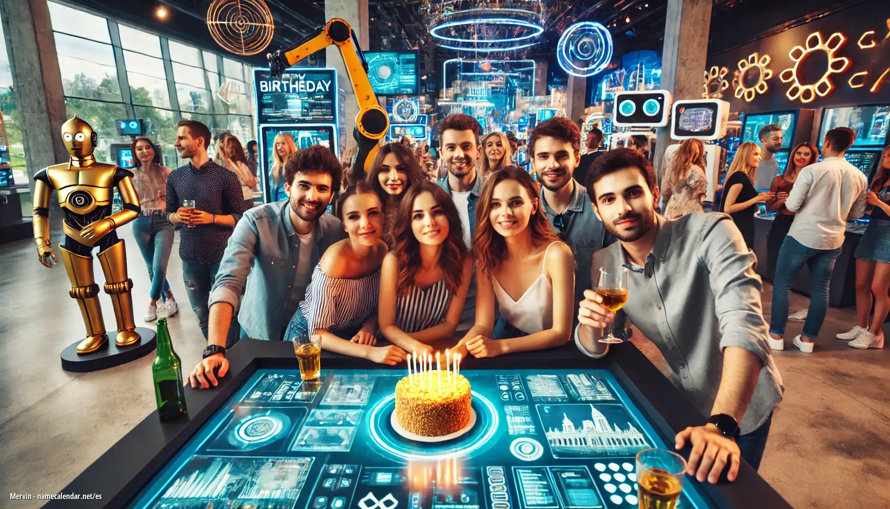 Celebración del onomástico y del nombre - Mervin