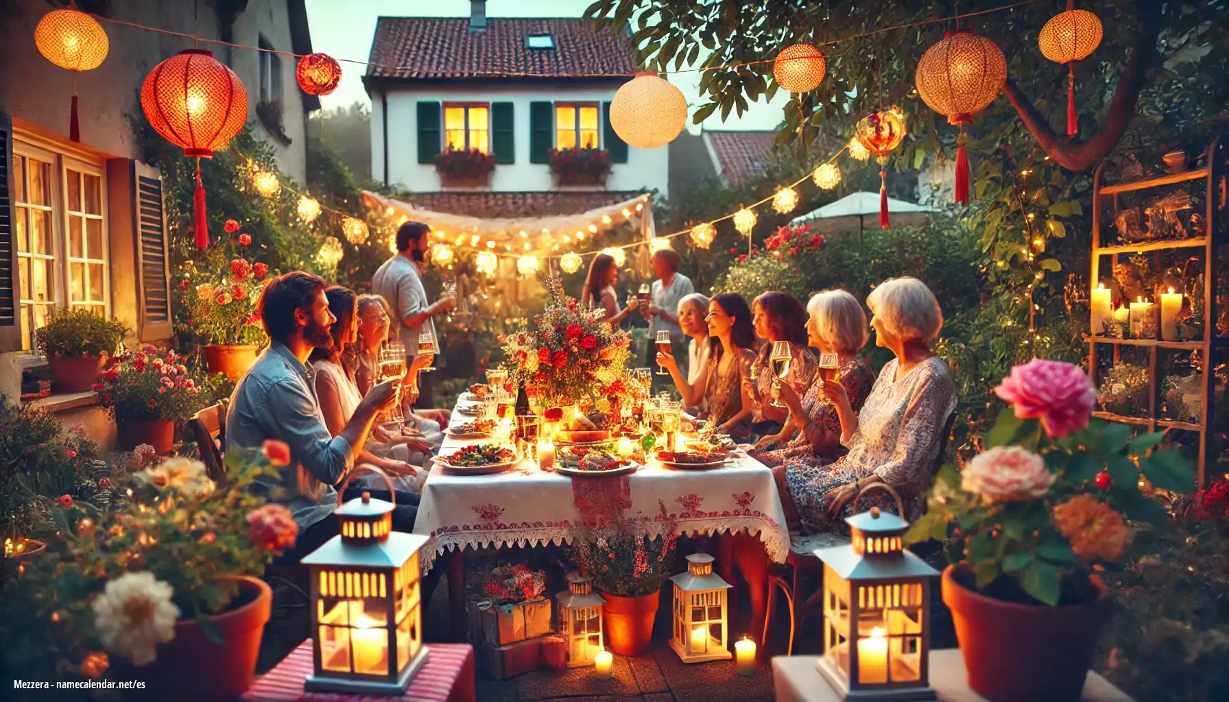 Celebración del onomástico y del nombre - Mezzera