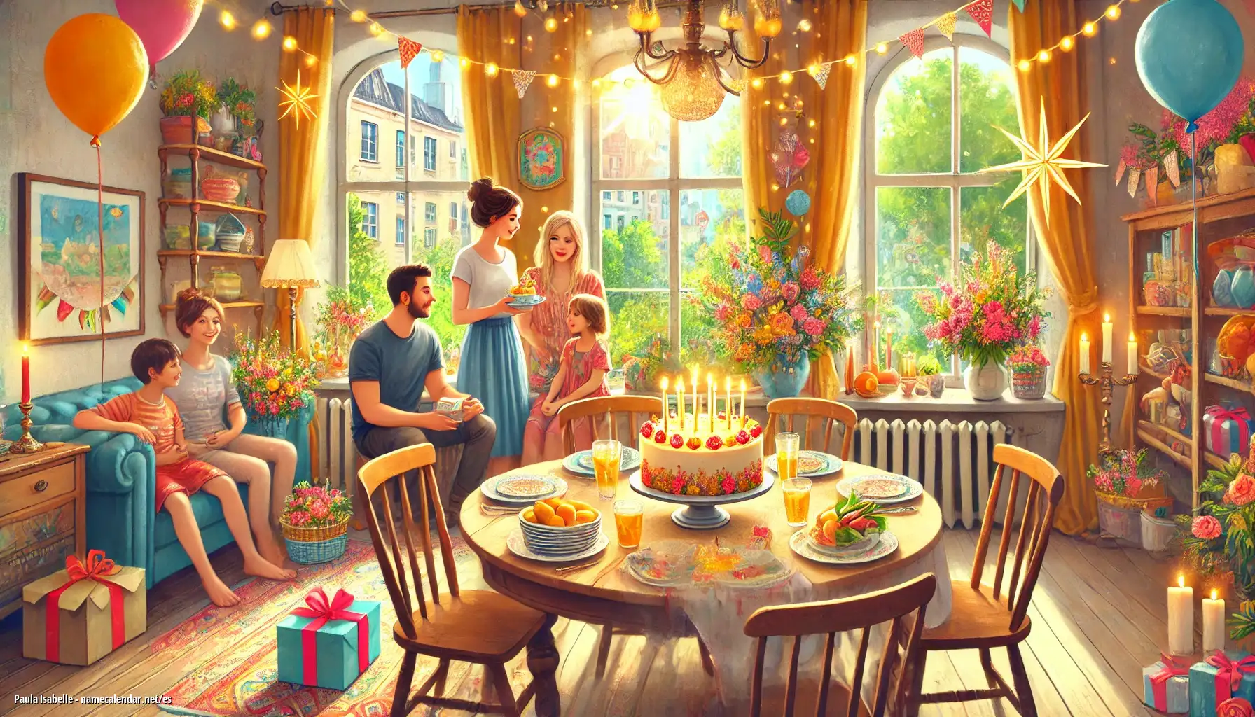 Celebración del onomástico y del nombre - Paula Isabelle