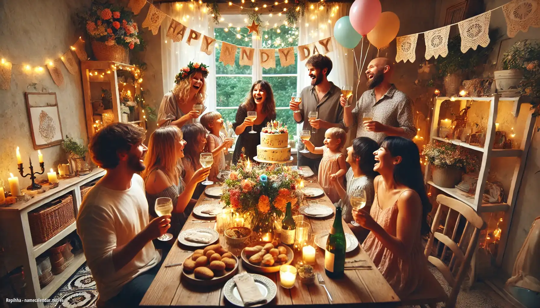 Celebración del onomástico y del nombre - Repihha