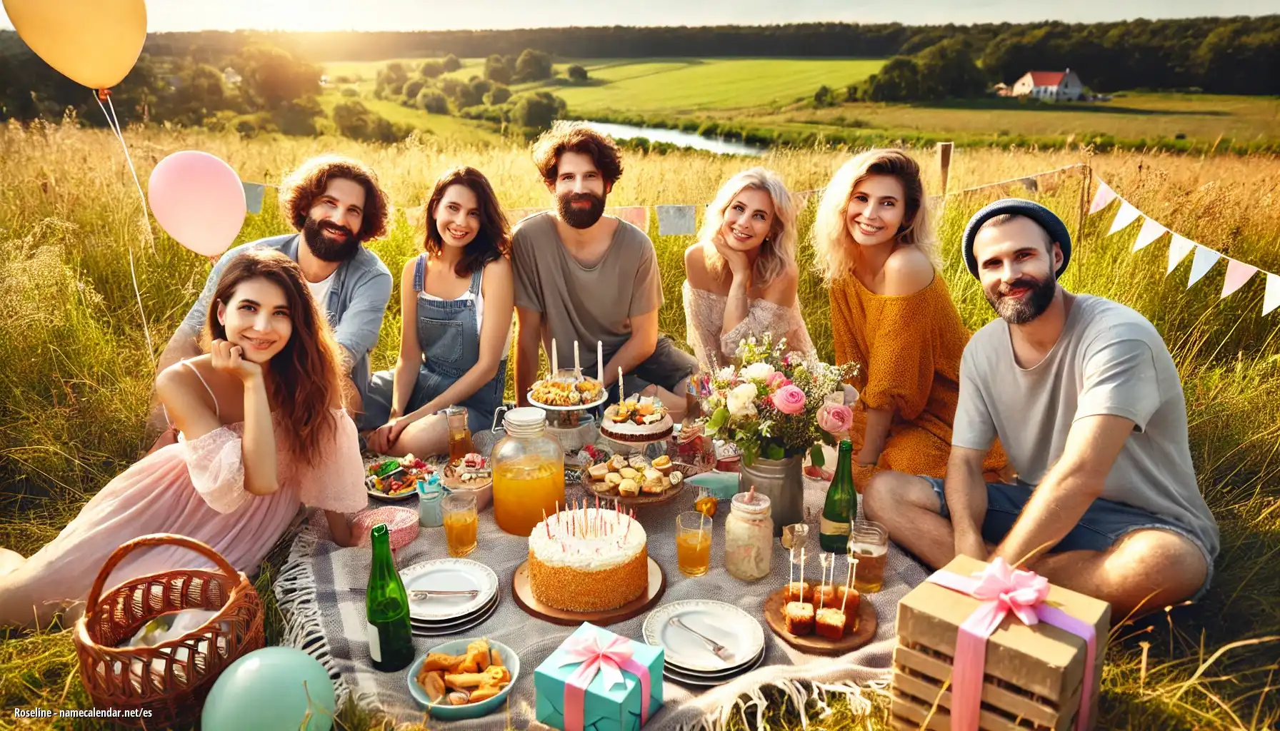 Celebración del onomástico y del nombre - Roseline