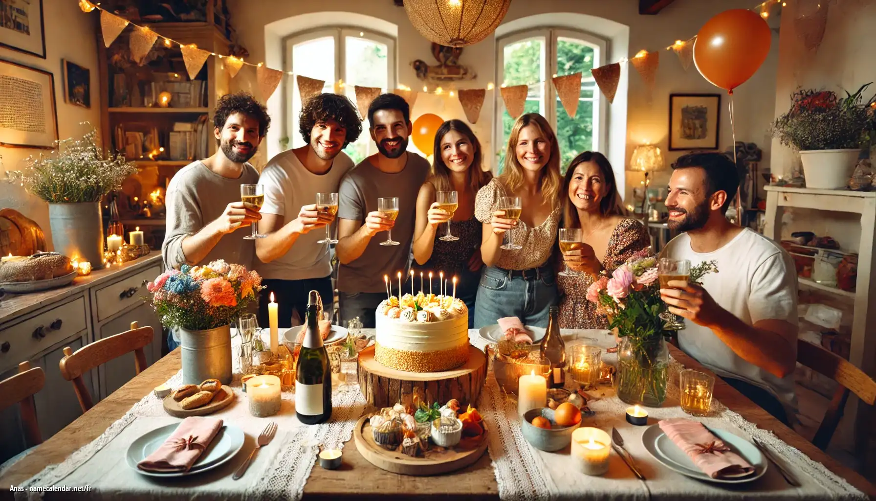 Célébration du jour du nom et du nom - Anas