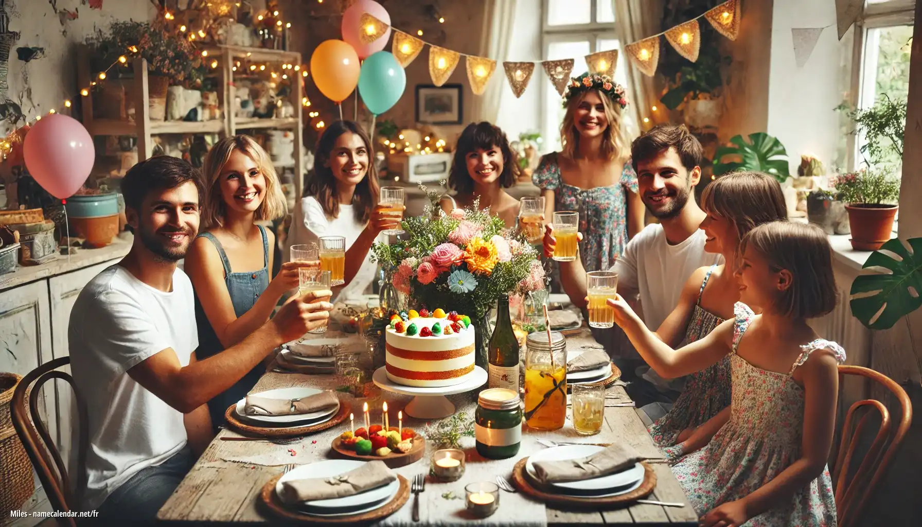 Célébration du jour du nom et du nom - Miles