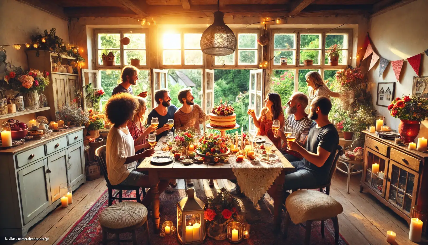 Celebração do dia do nome e nome - Akvilas