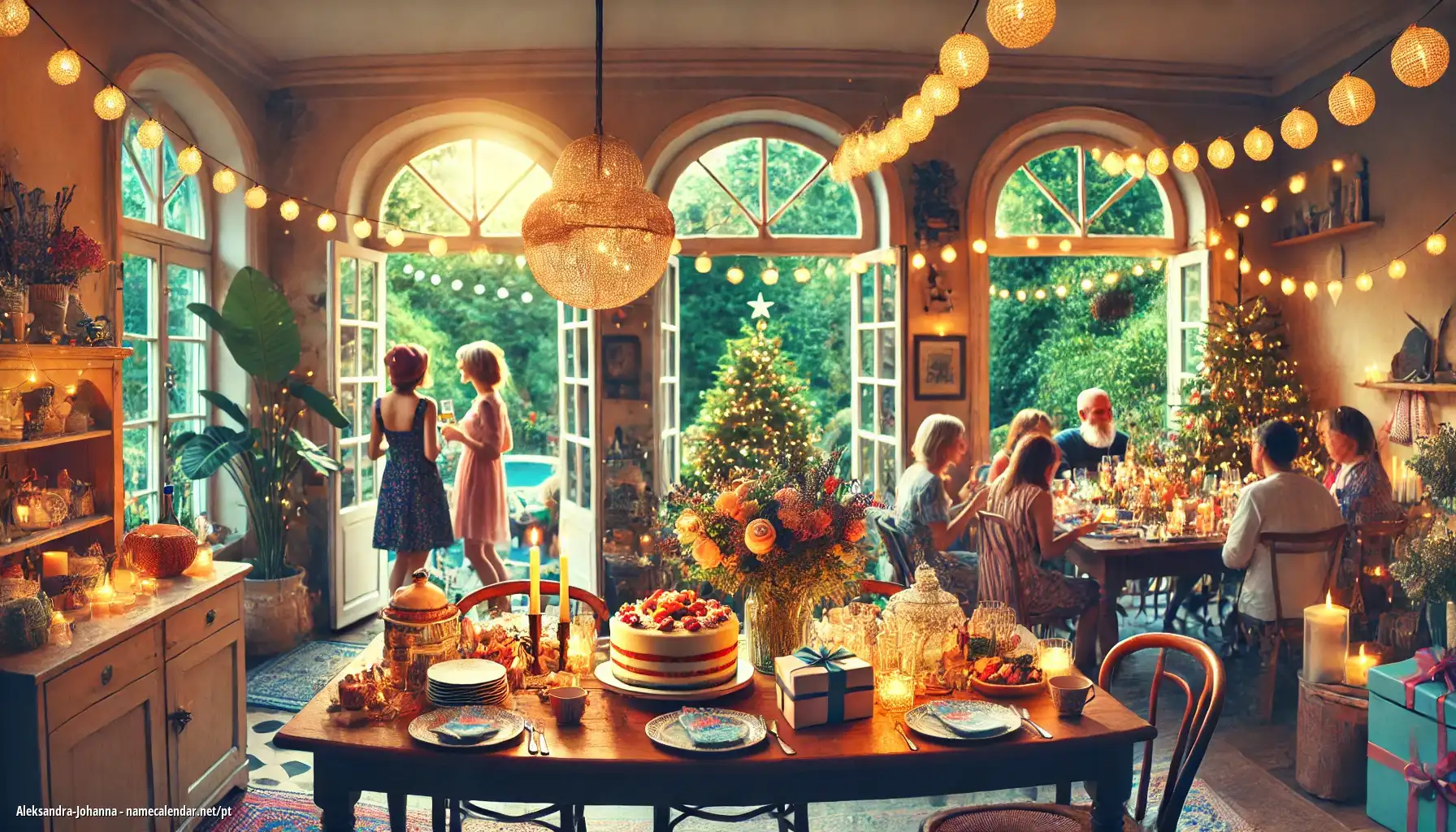 Celebração do dia do nome e nome - Aleksandra-Johanna