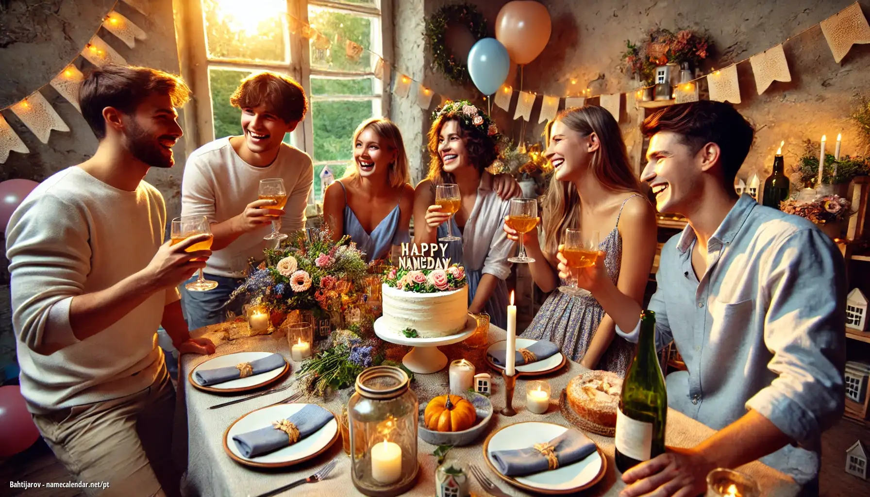 Celebração do dia do nome e nome - Bahtijarov