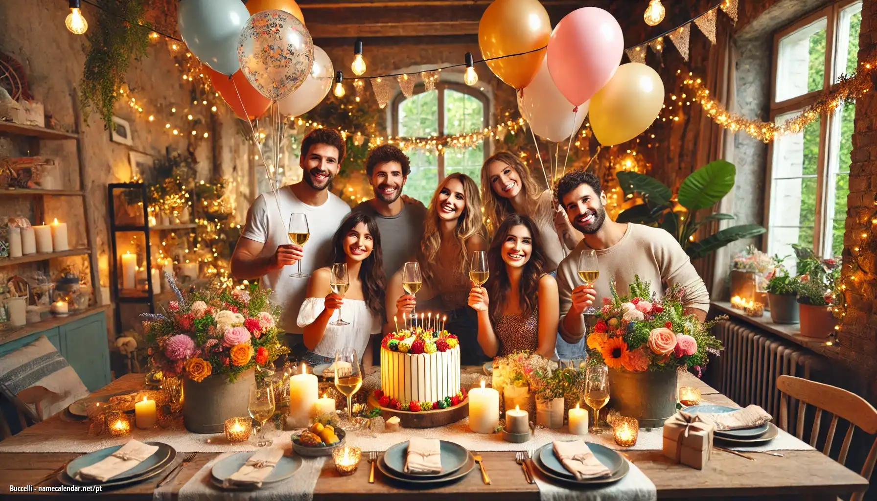 Celebração do dia do nome e nome - Buccelli