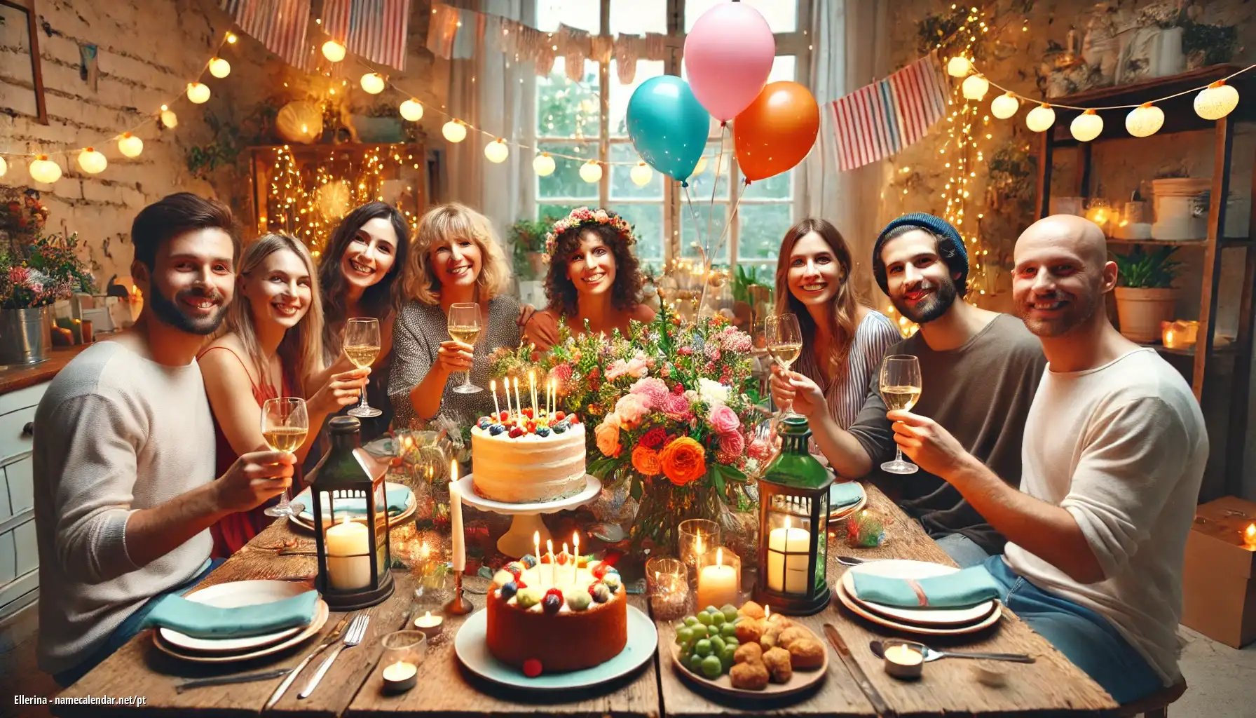 Celebração do dia do nome e nome - Ellerina