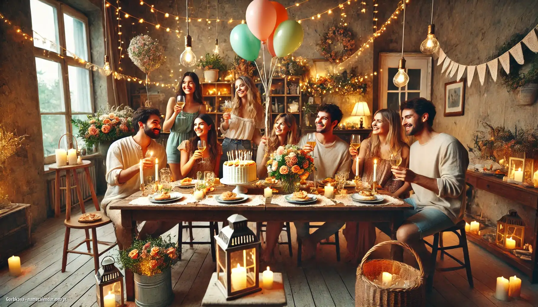 Celebração do dia do nome e nome - Gorbkova