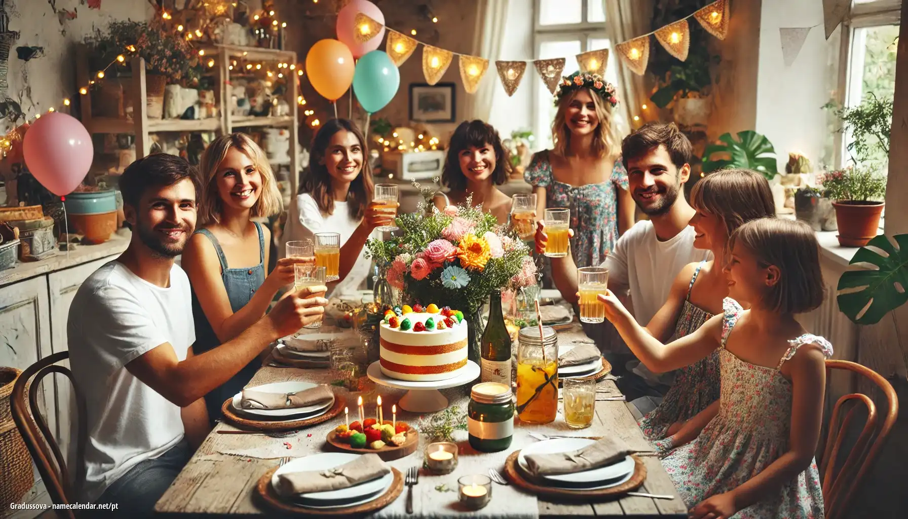 Celebração do dia do nome e nome - Gradussova