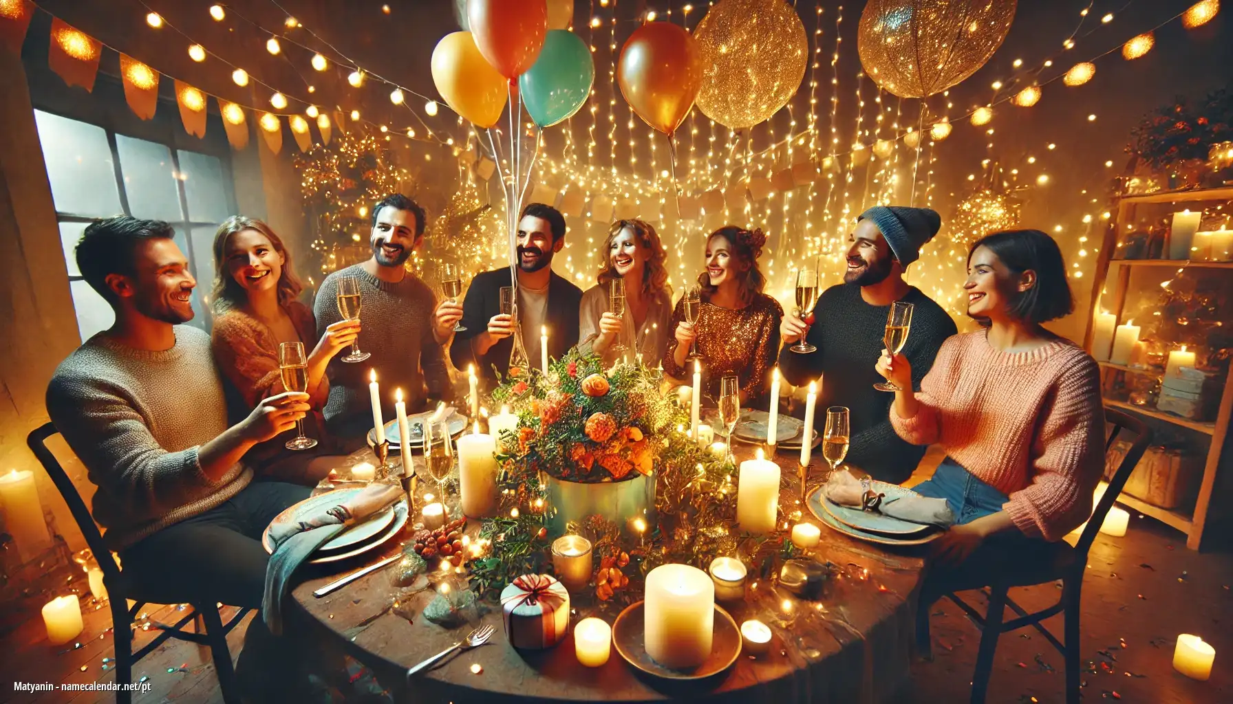 Celebração do dia do nome e nome - Matyanin