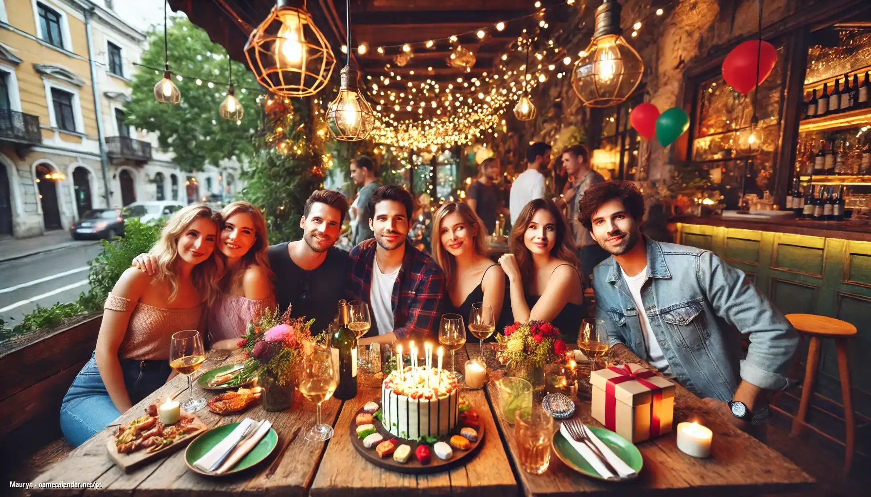 Celebração do dia do nome e nome - Mauryn