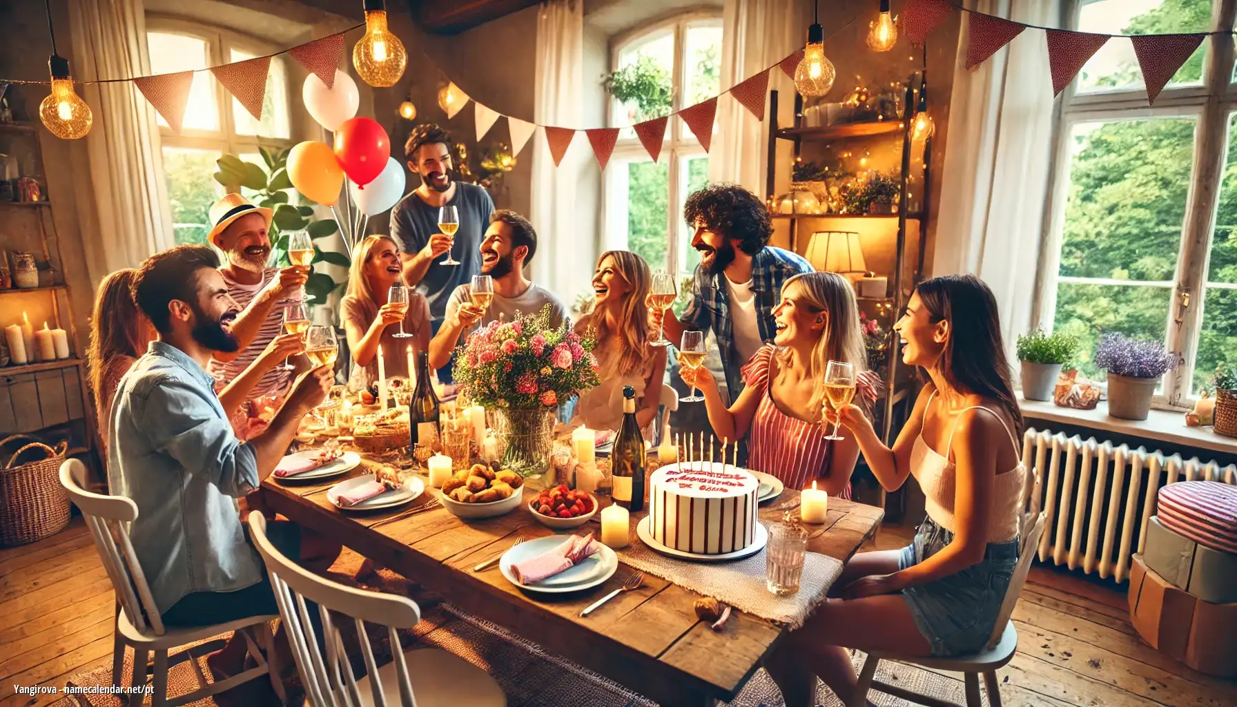 Celebração do dia do nome e nome - Yangirova