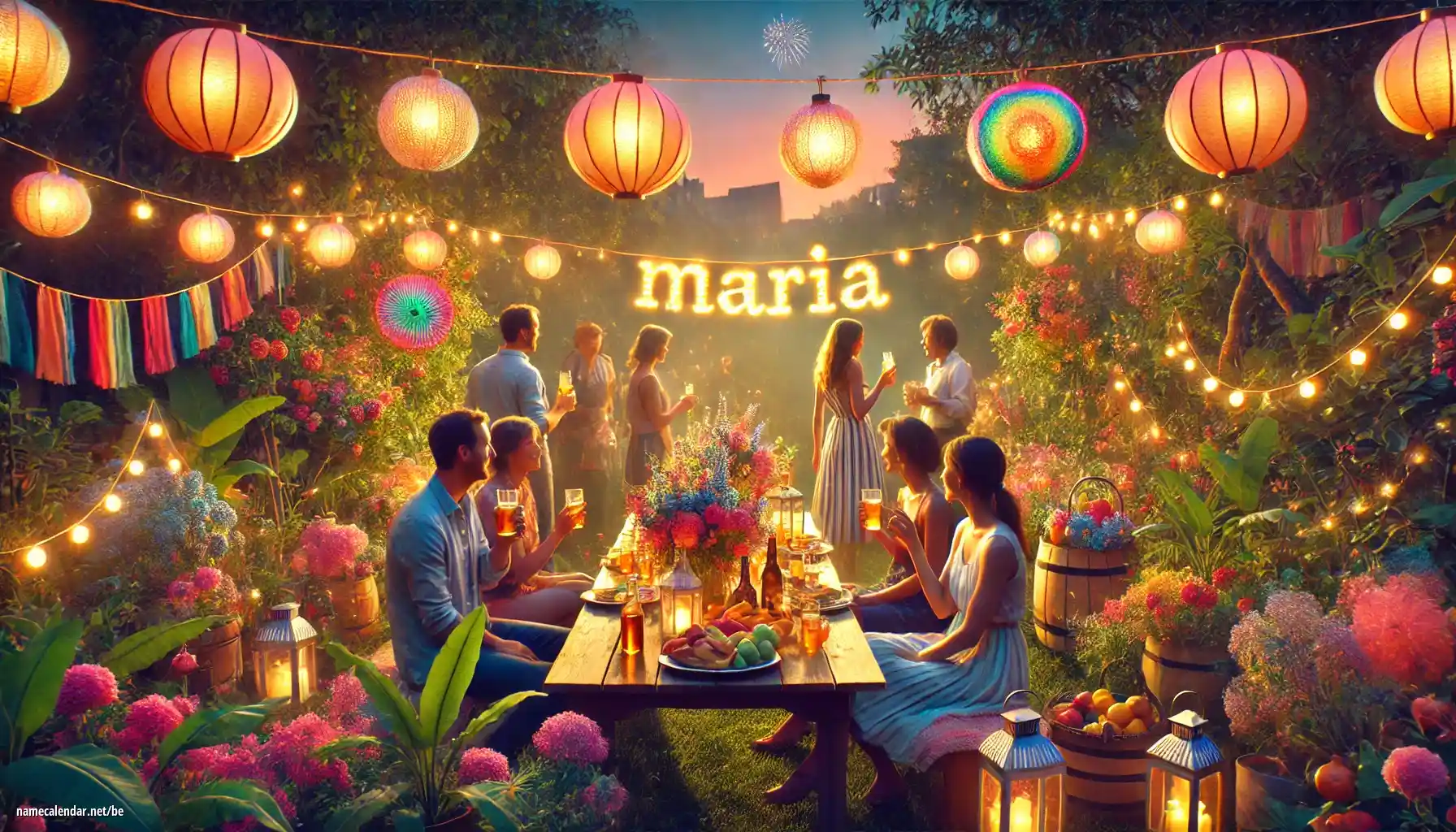 Святкаванне імянін і імянін - María