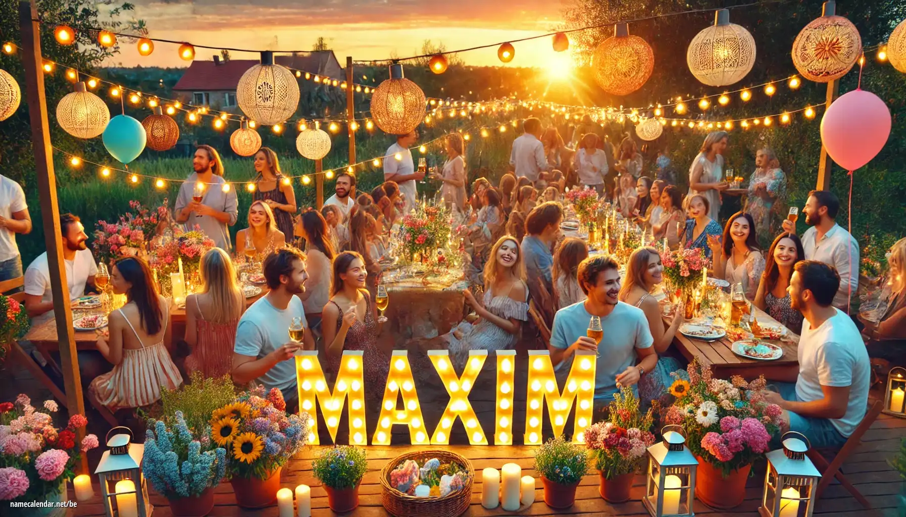 Святкаванне імянін і імянін - Maxim