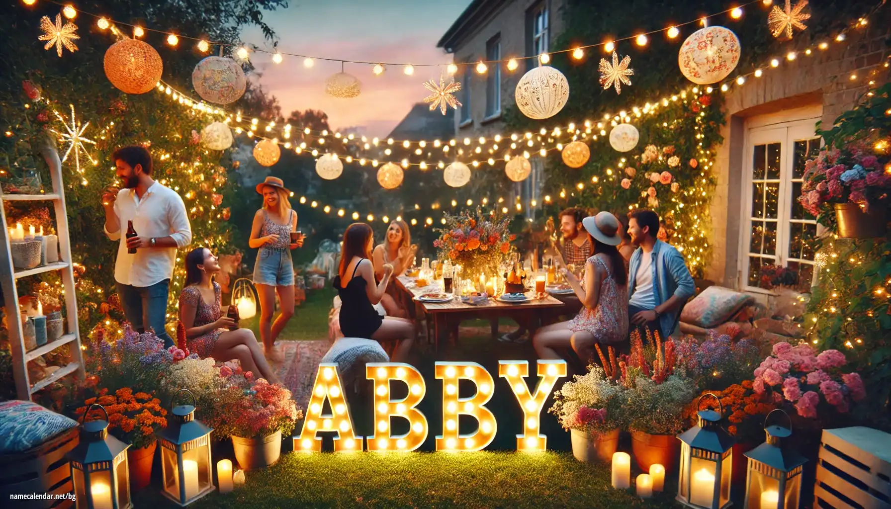 Празнуване на имен ден и име - Abby