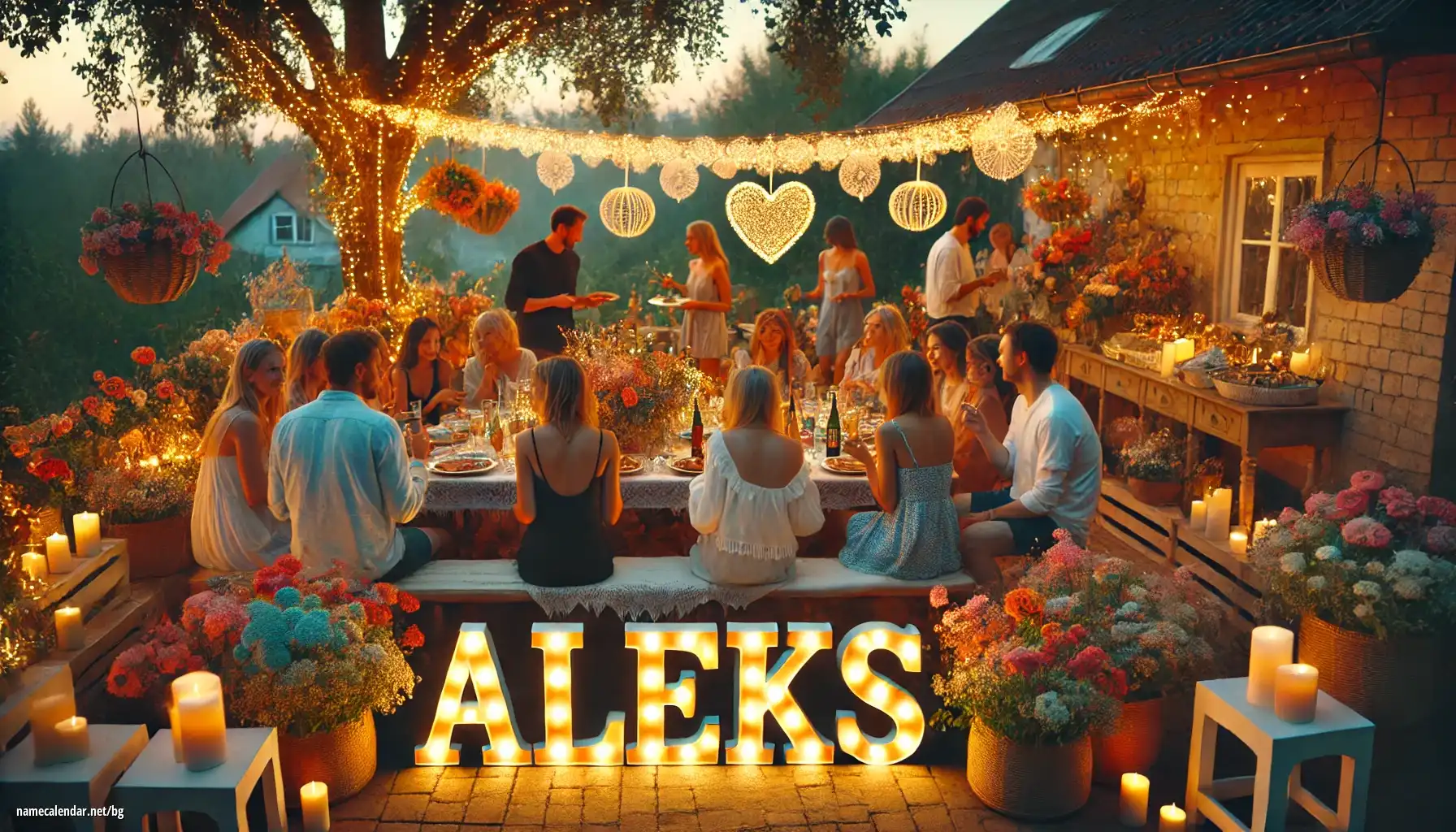 Празнуване на имен ден и име - Aleks