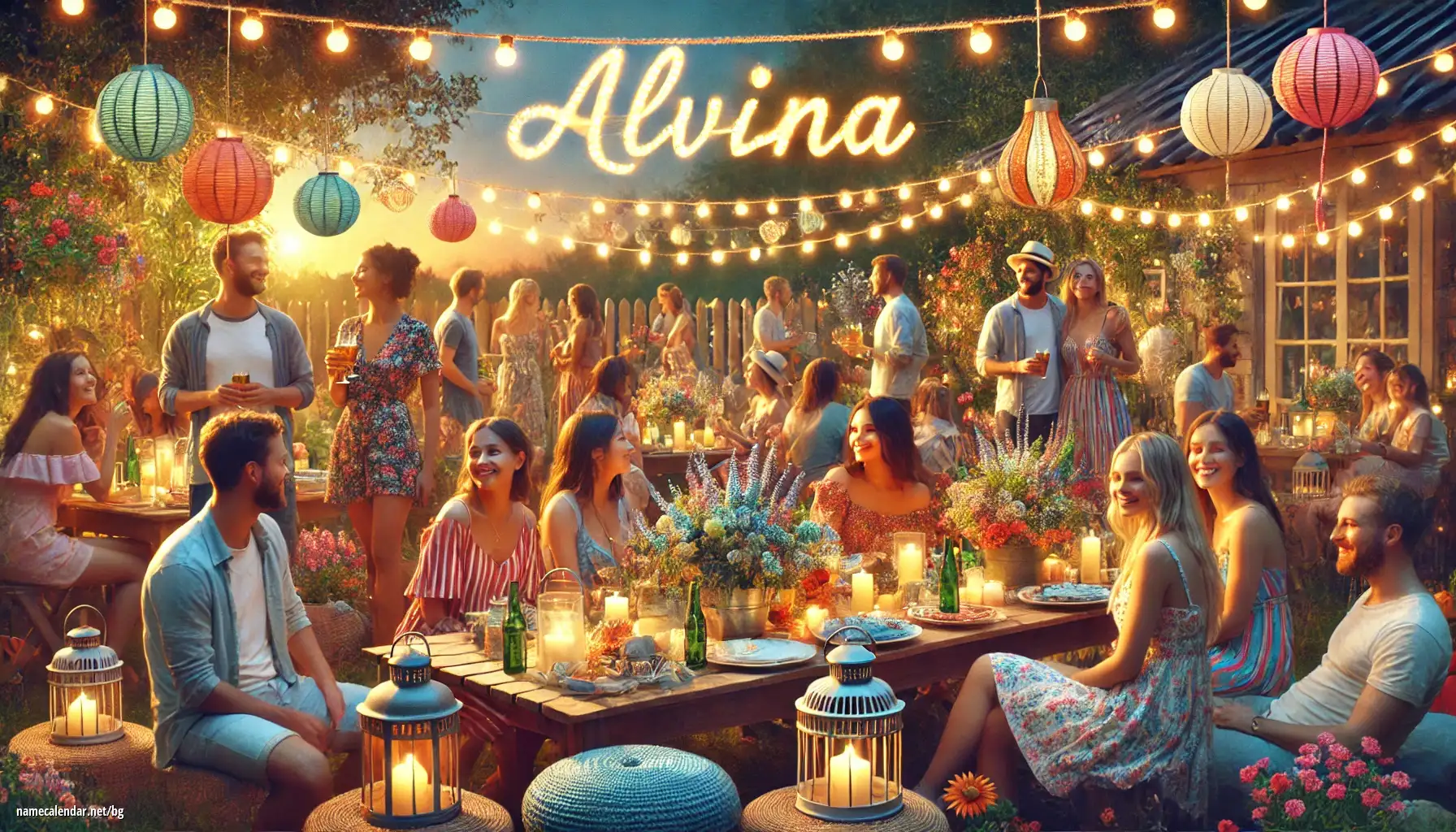 Празнуване на имен ден и име - Alvina