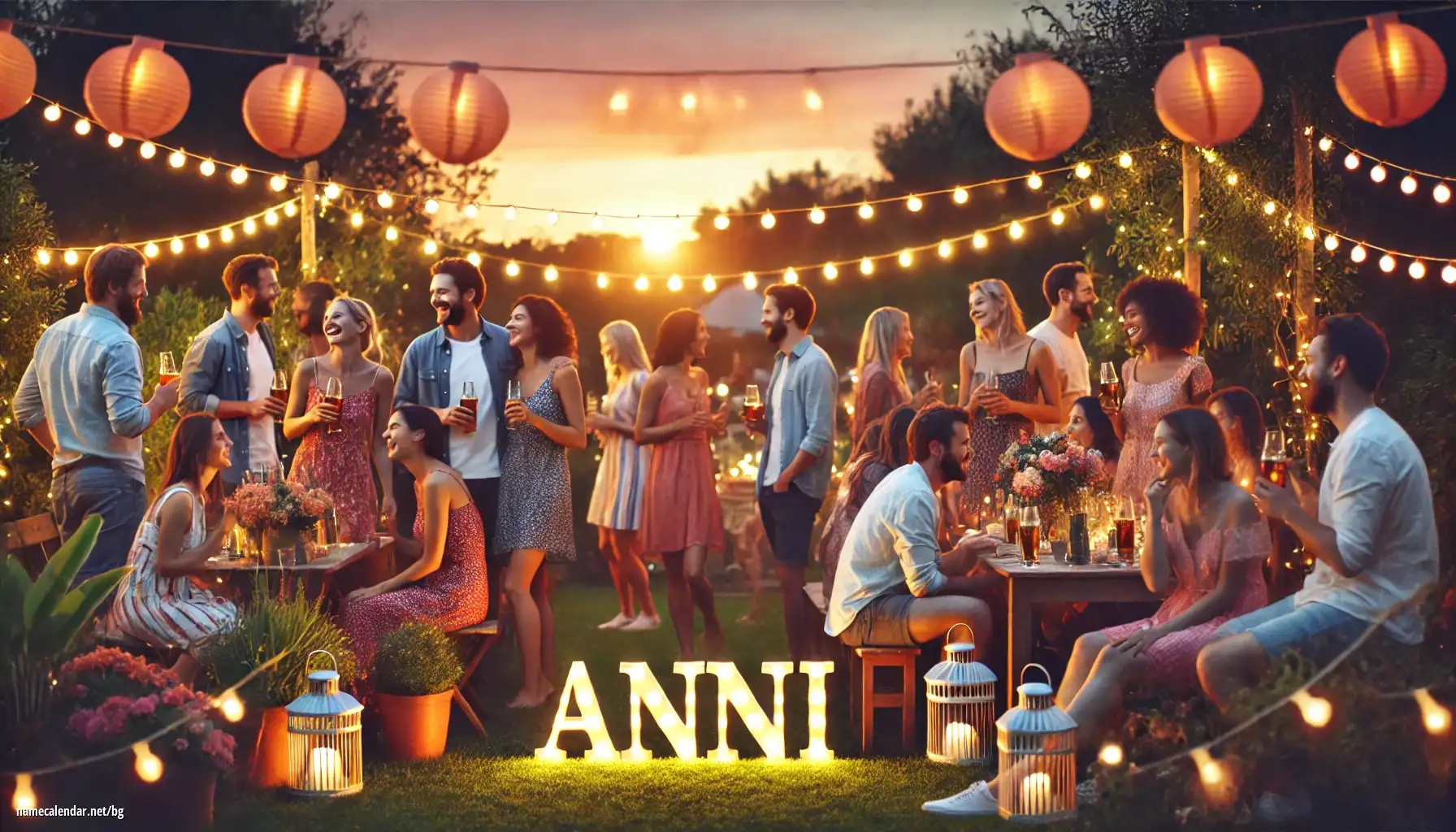 Празнуване на имен ден и име - Anni