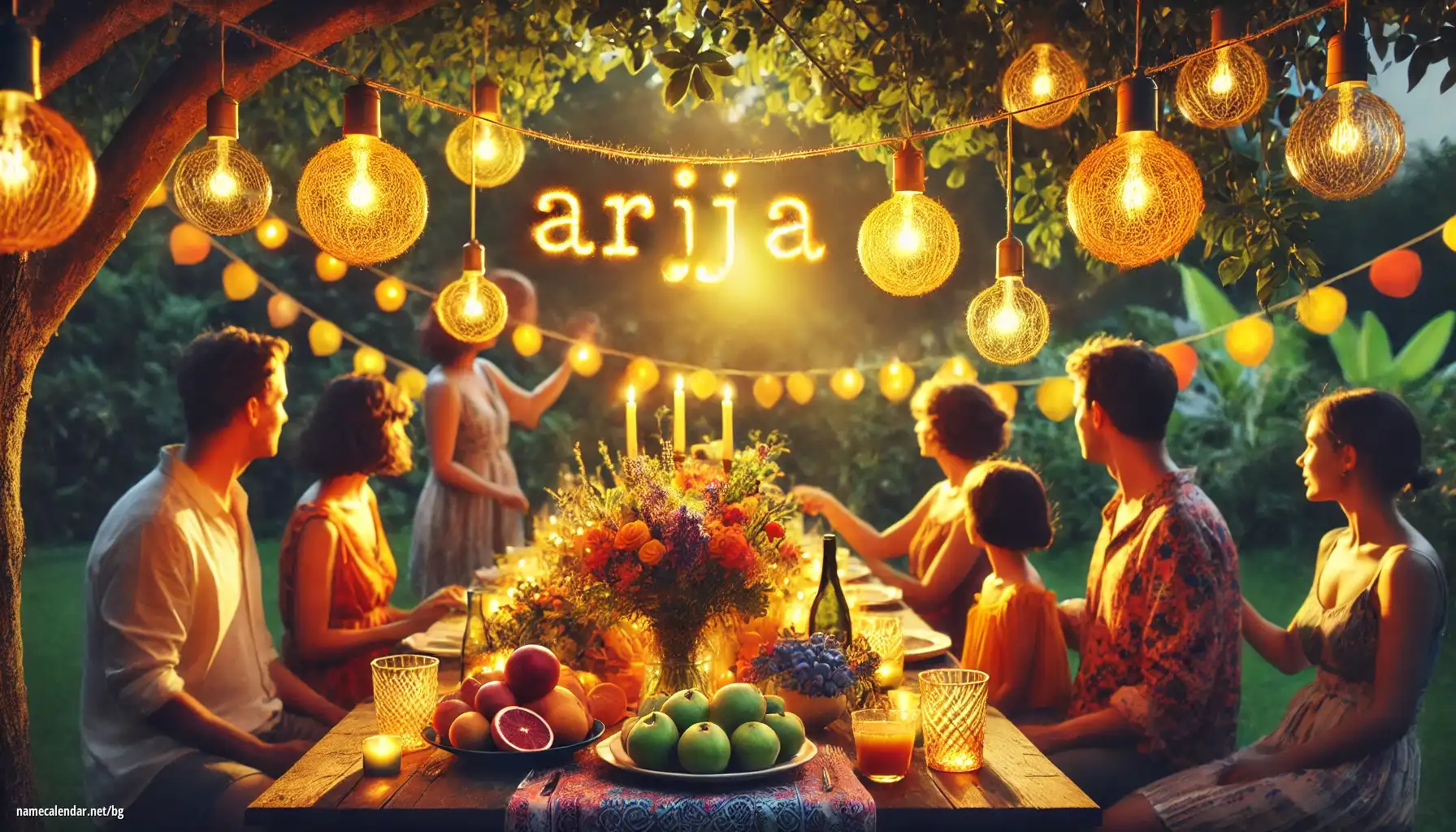 Празнуване на имен ден и име - Arija