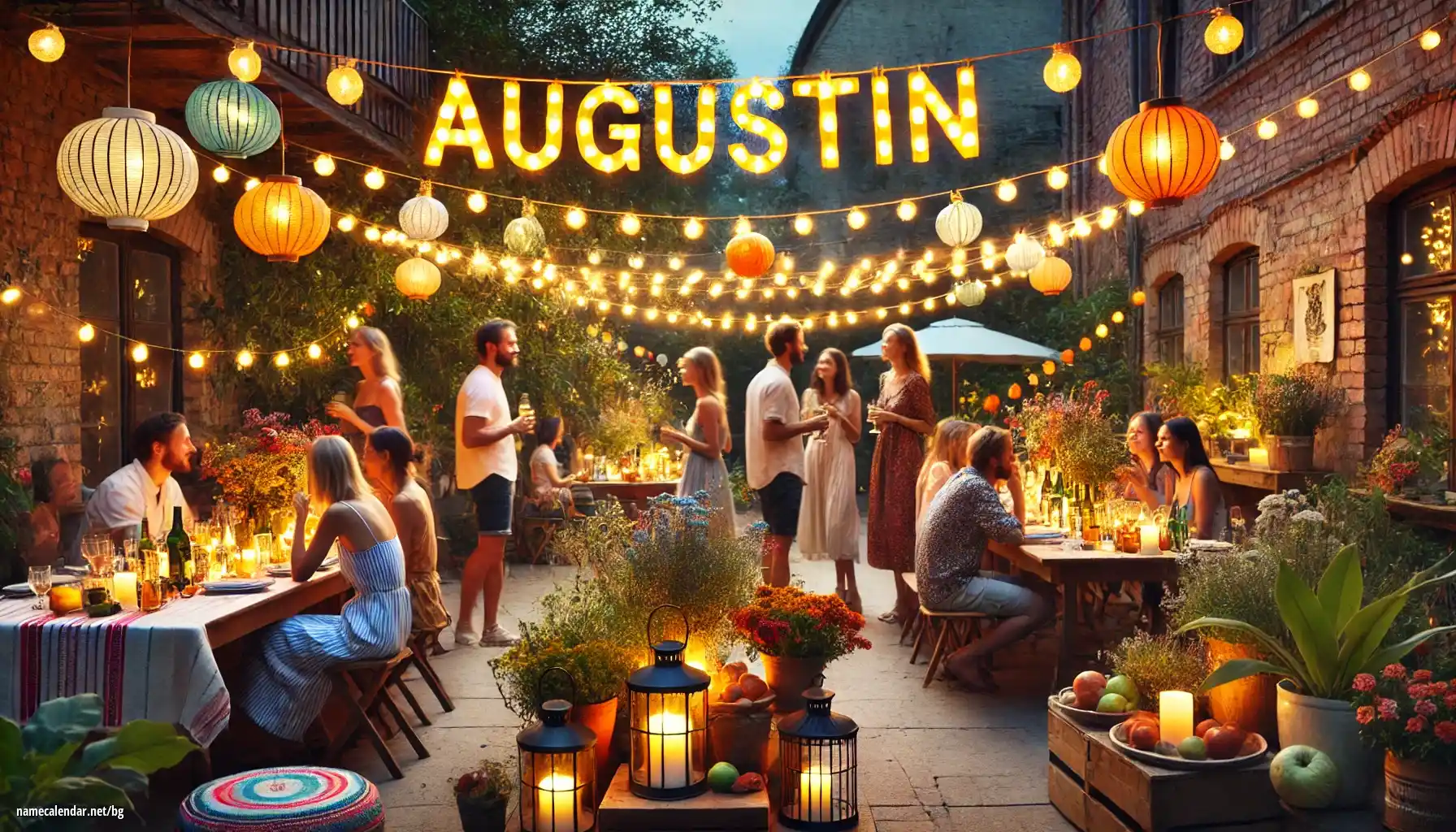Празнуване на имен ден и име - Augustin