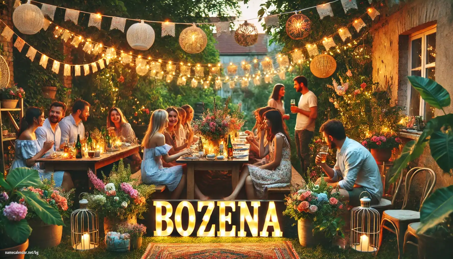 Празнуване на имен ден и име - Božena