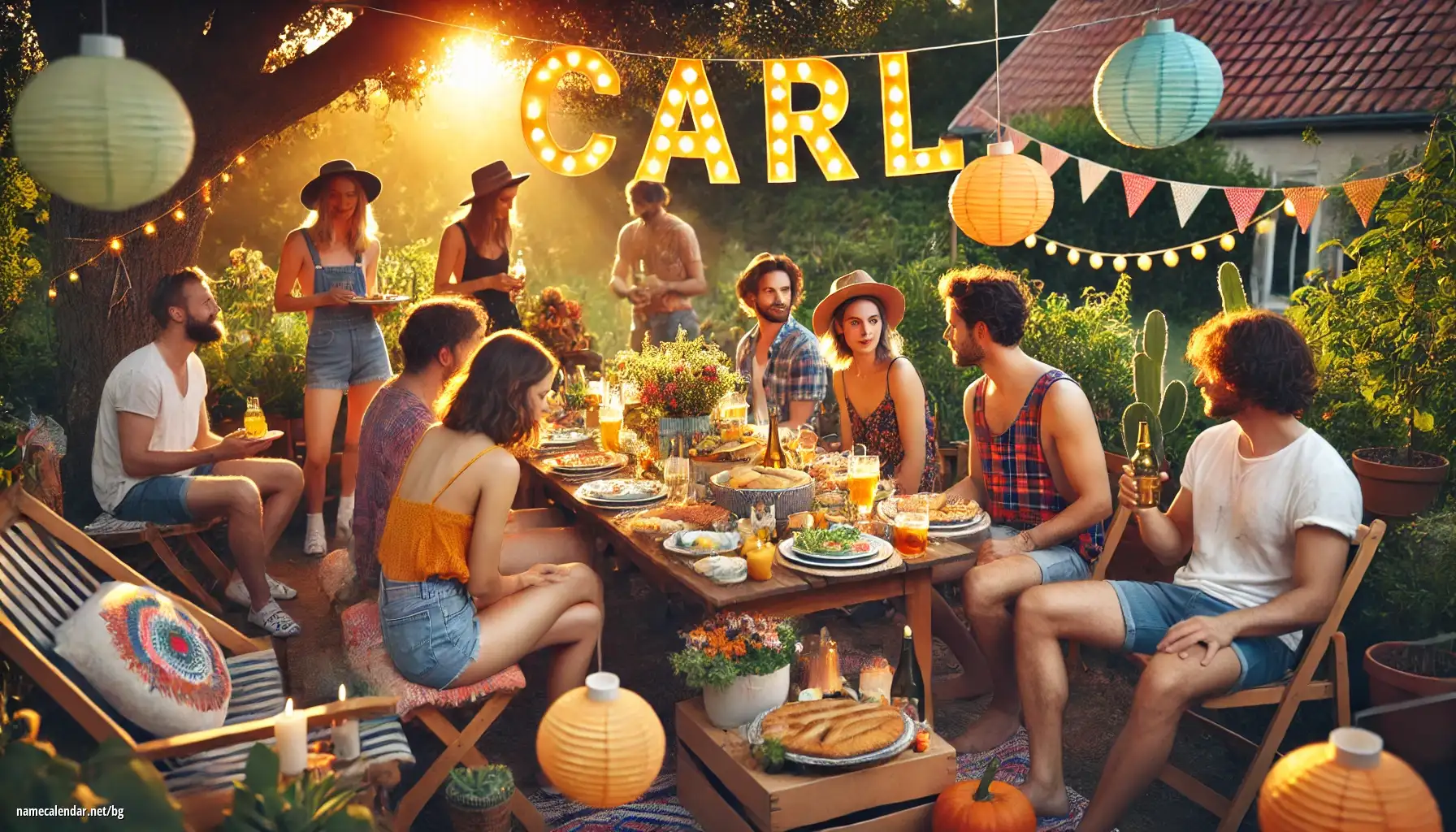 Празнуване на имен ден и име - Carl