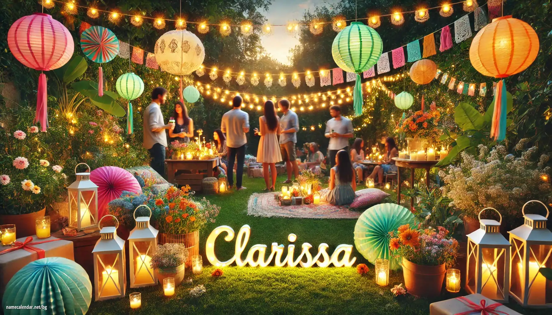 Празнуване на имен ден и име - Clarissa