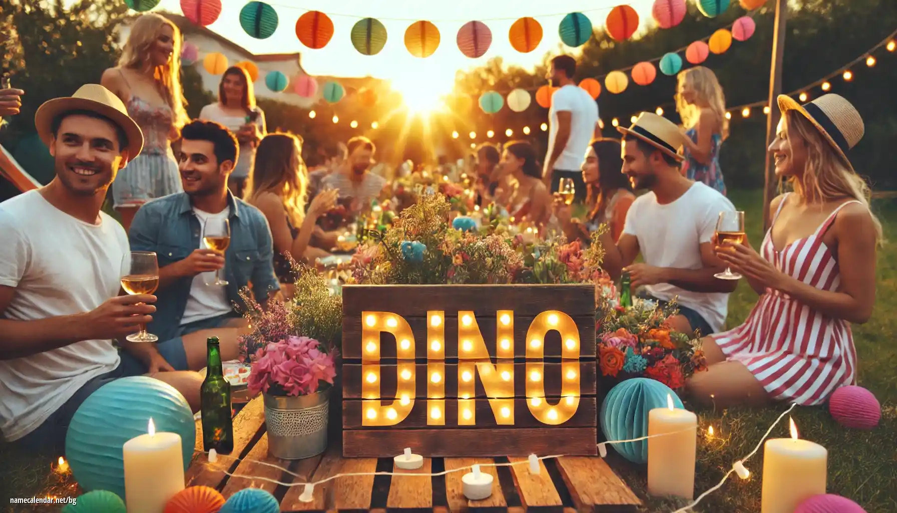 Празнуване на имен ден и име - Dino