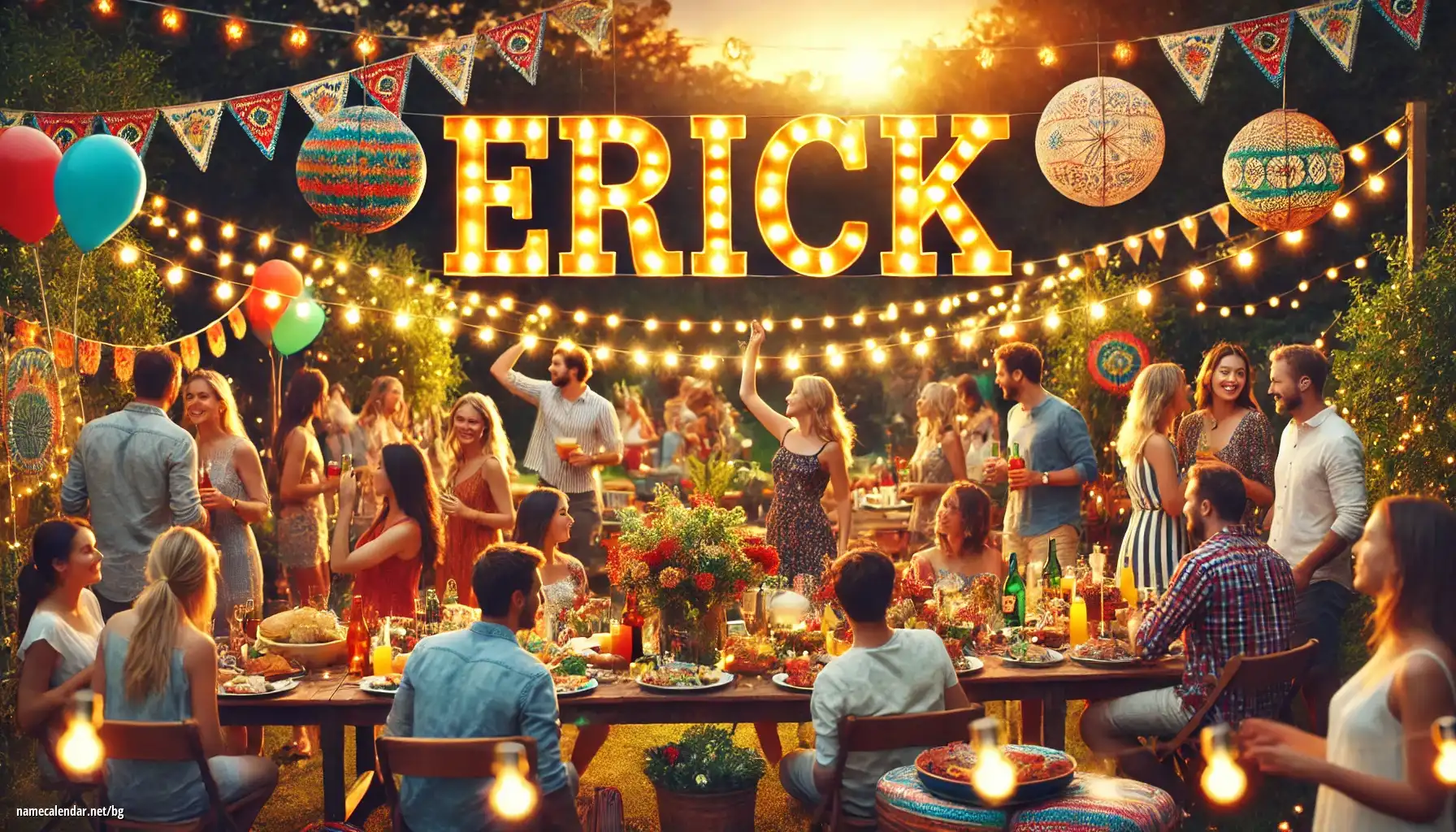 Празнуване на имен ден и име - Erick