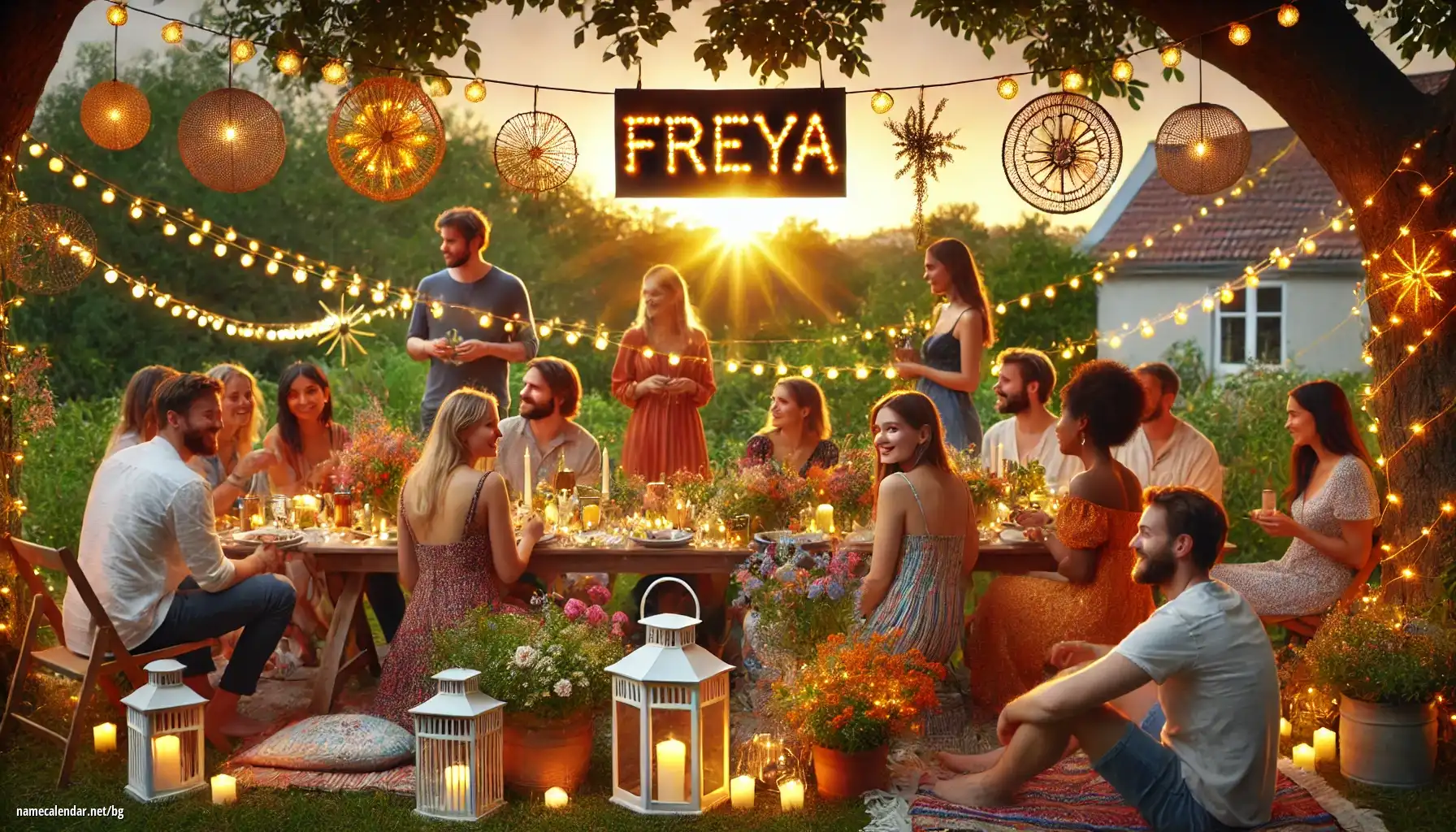 Празнуване на имен ден и име - Freya