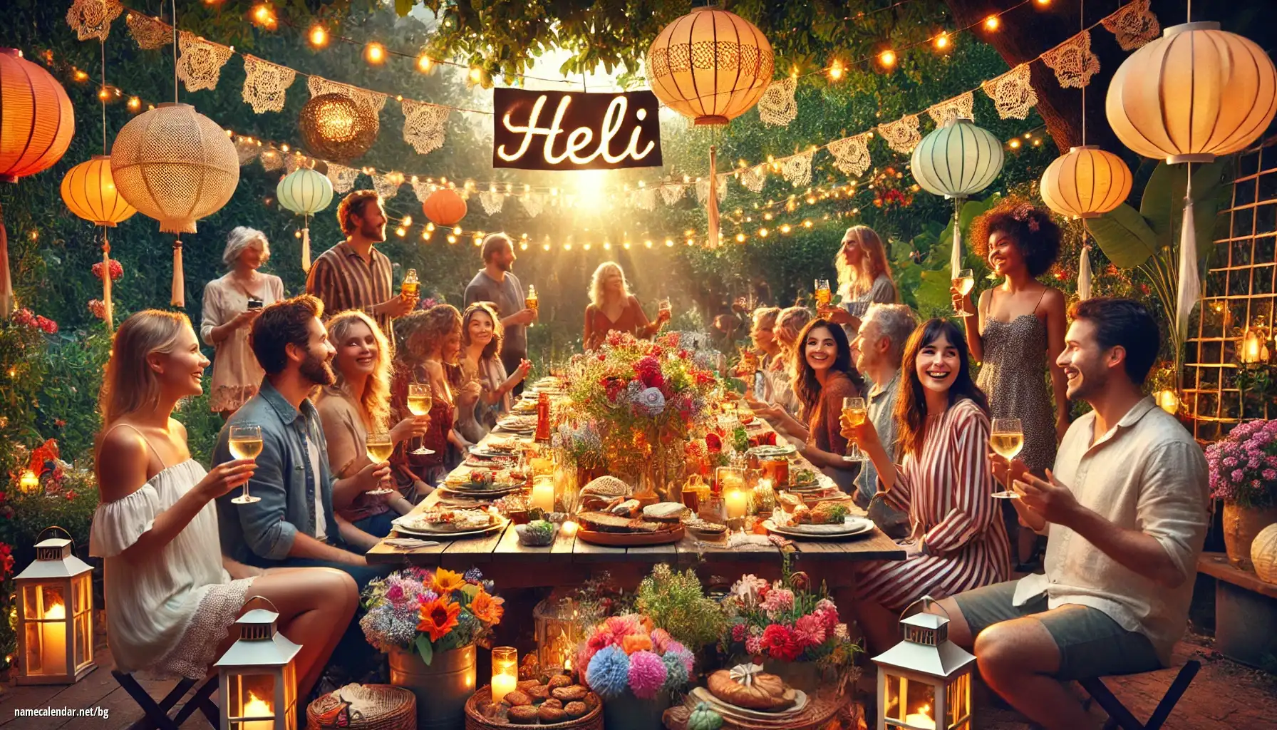 Празнуване на имен ден и име - Heli