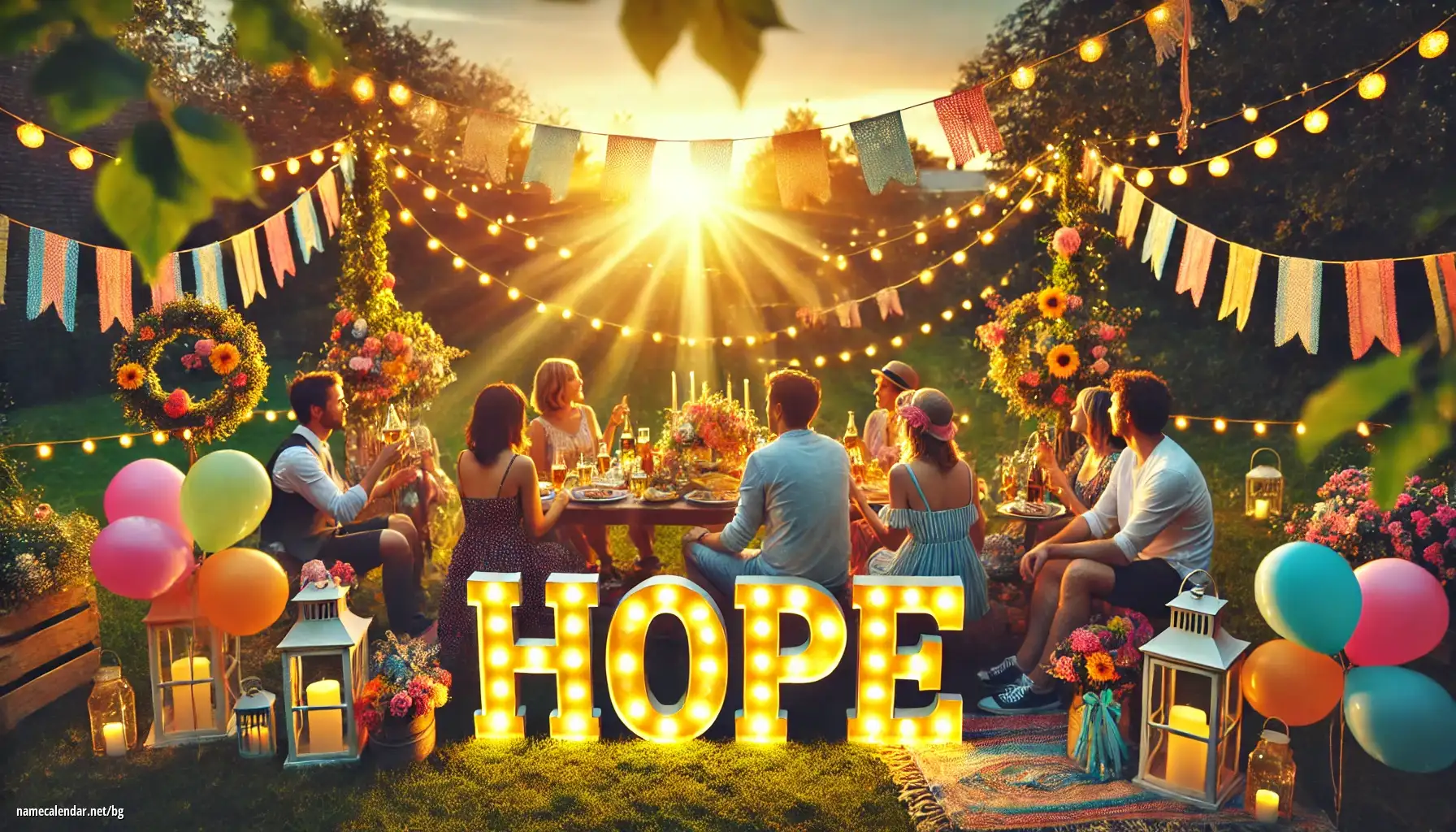 Празнуване на имен ден и име - Hope