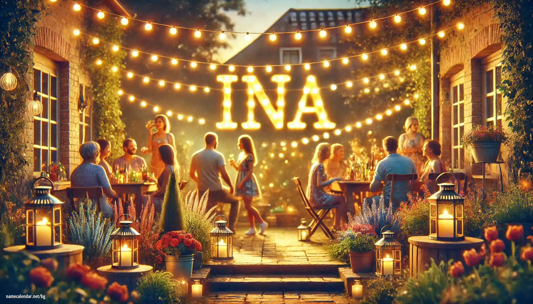 Празнуване на имен ден и име - Ina