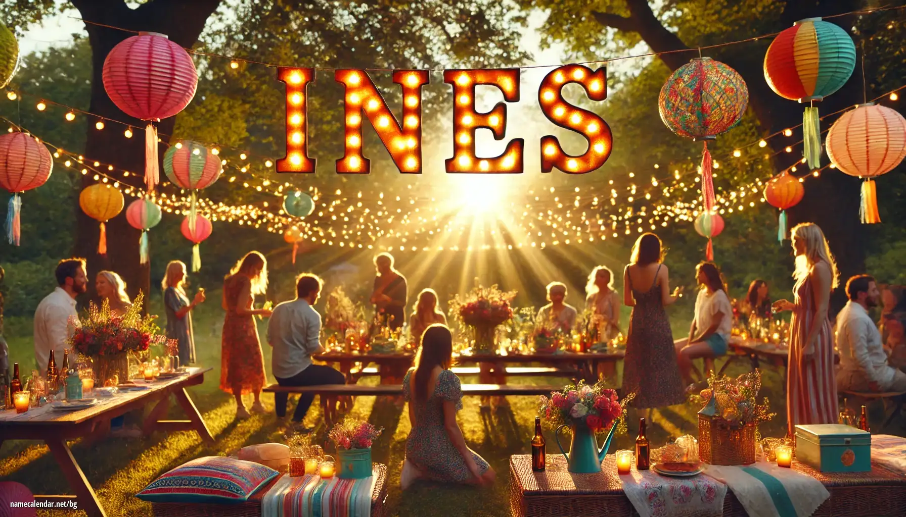 Празнуване на имен ден и име - Ines