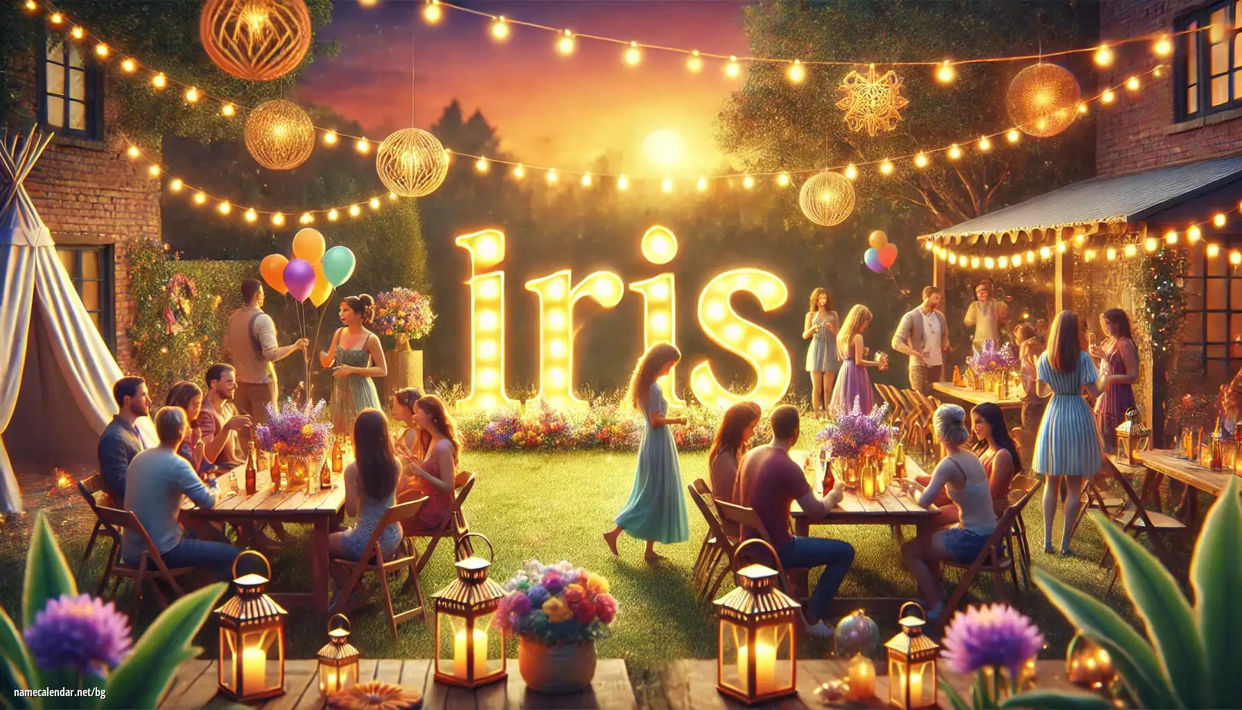 Празнуване на имен ден и име - Iris